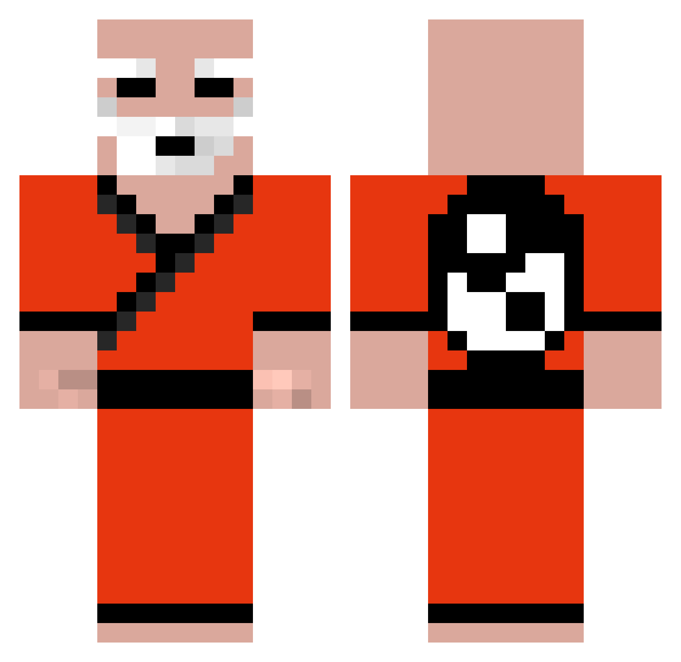 Shigionoth Minecraft skin, front and back view