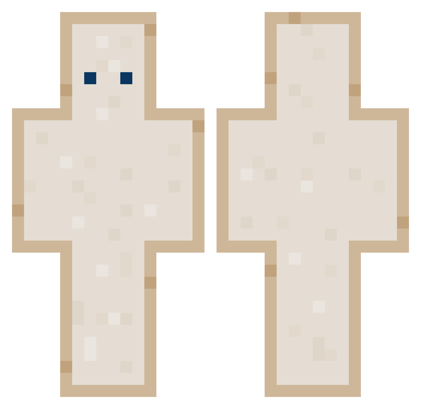 Nagini2 Minecraft skin, front and back view