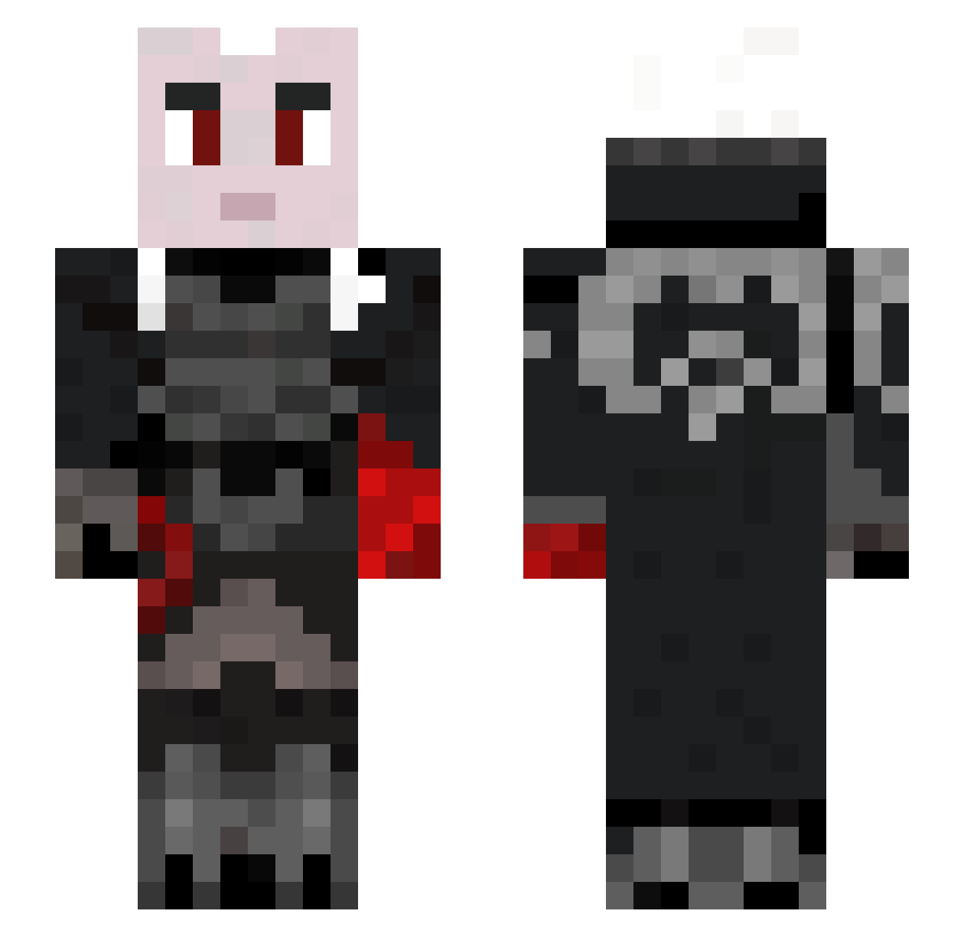 Swain Minecraft skin, front and back view