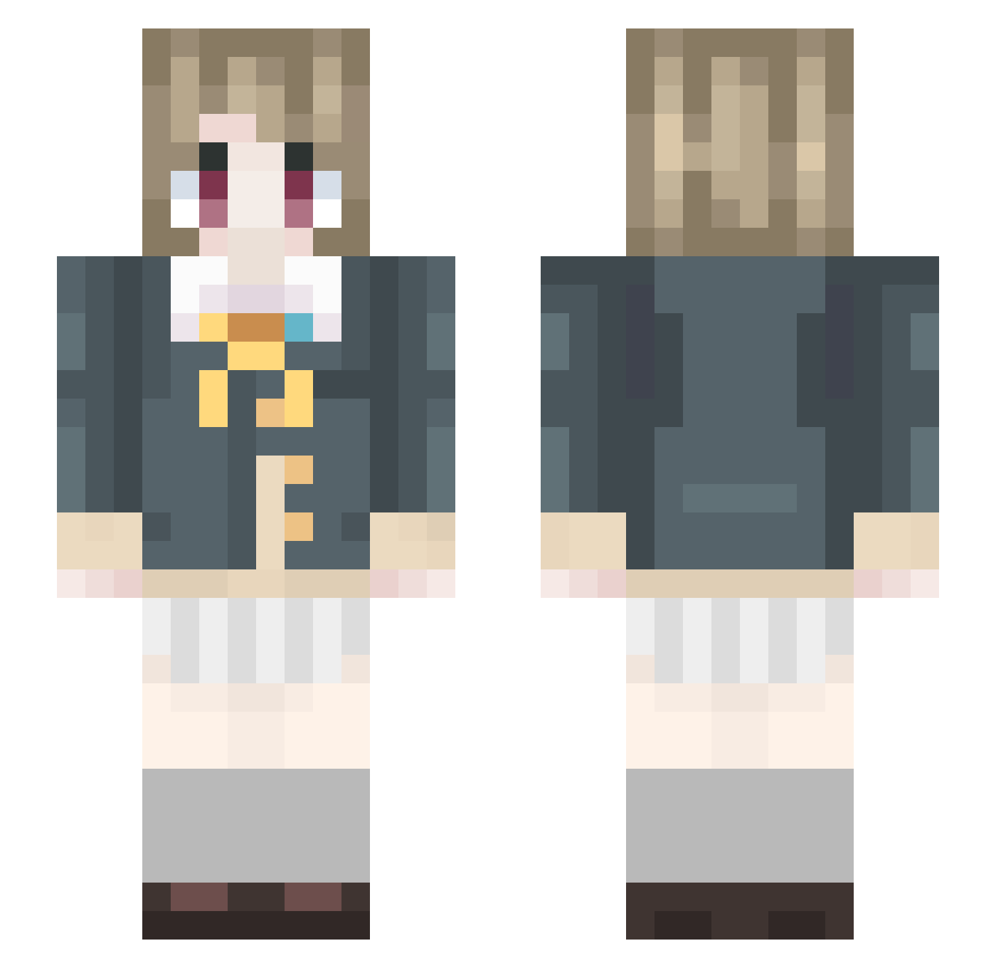 dead1506 Minecraft skin, front and back view