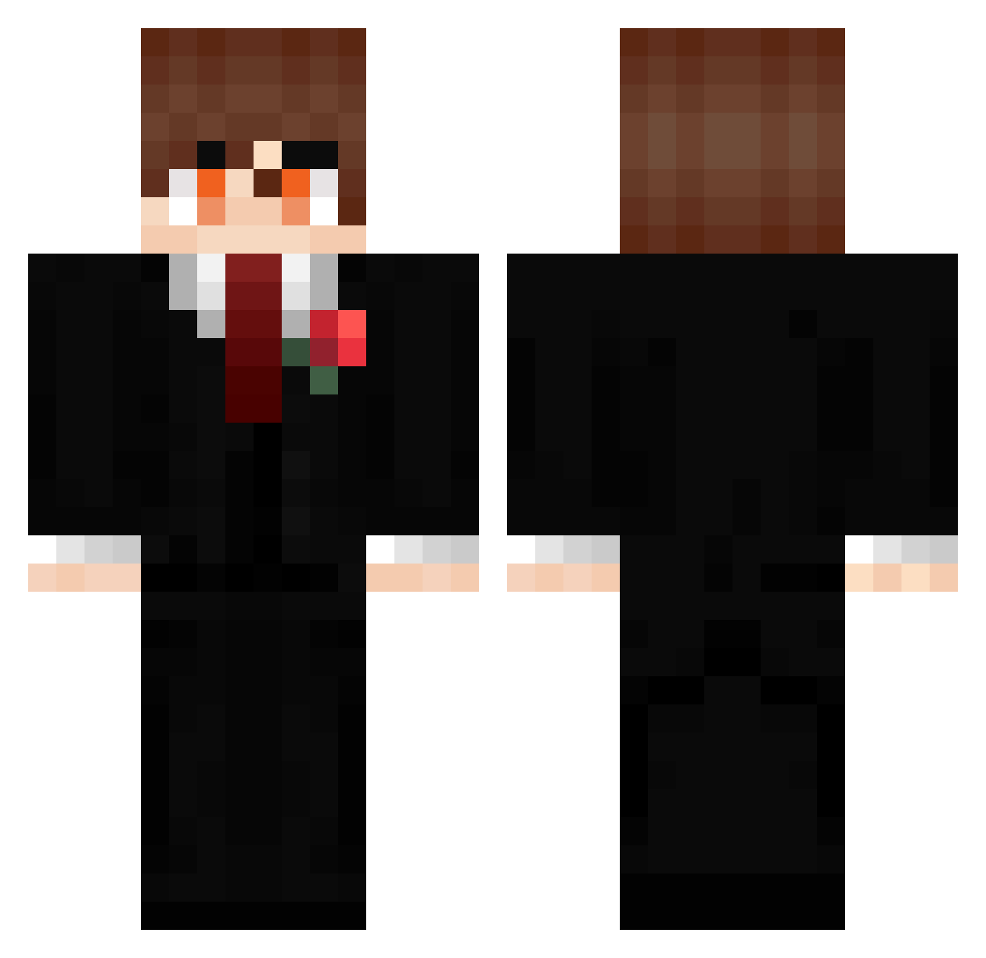 gohome14 Minecraft skin, front and back view