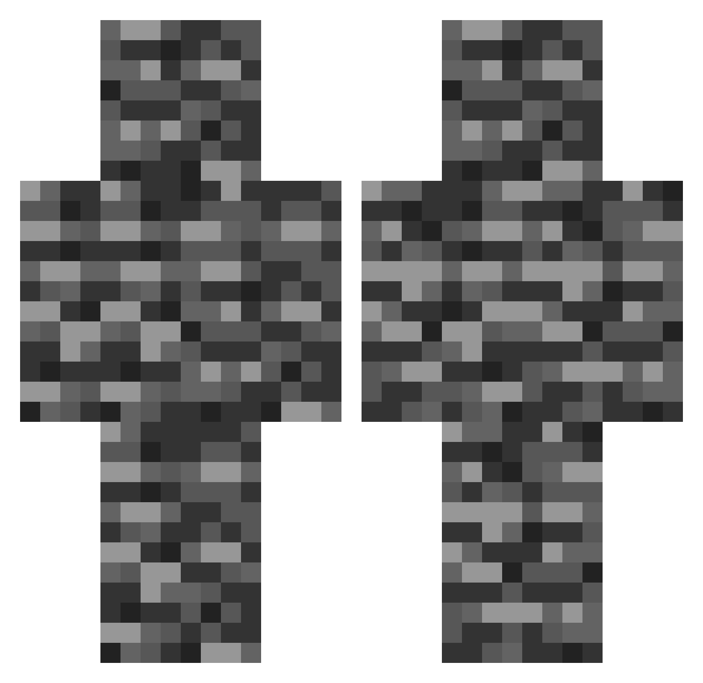 CHERNOBYLFATE Minecraft skin, front and back view
