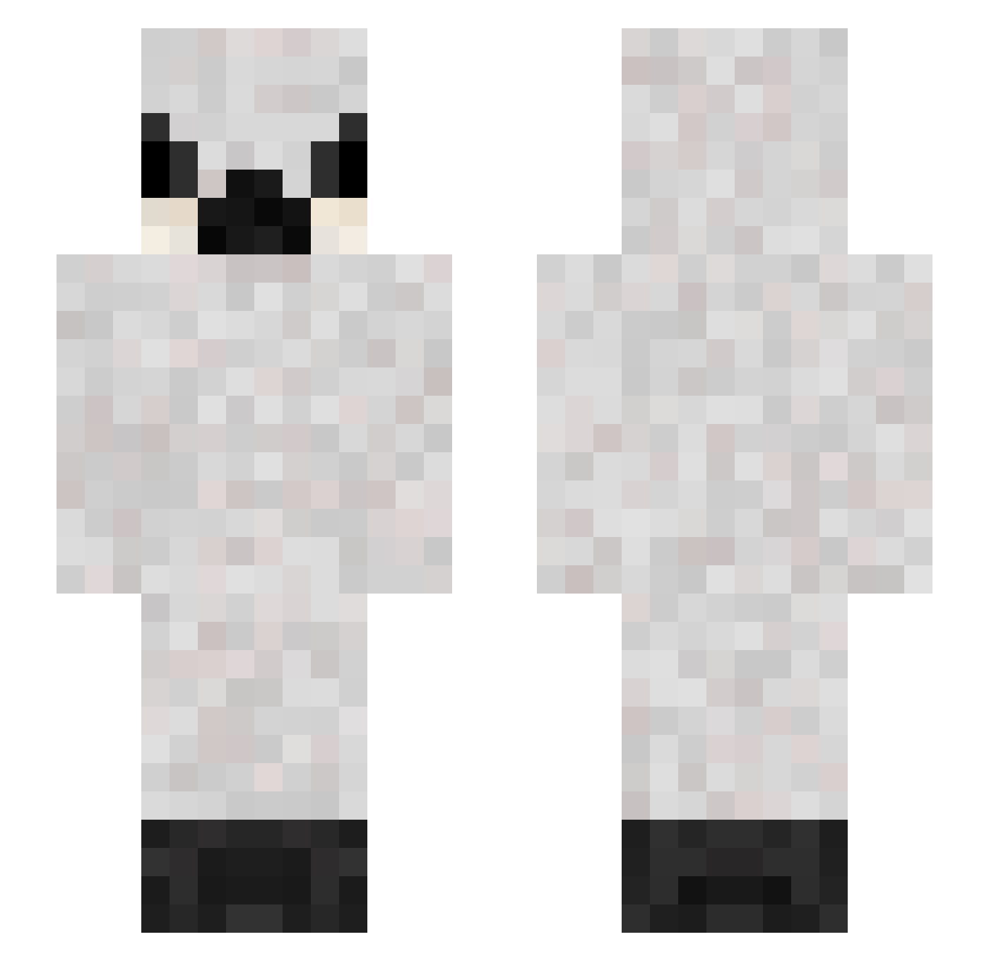 Magbul Minecraft skin, front and back view