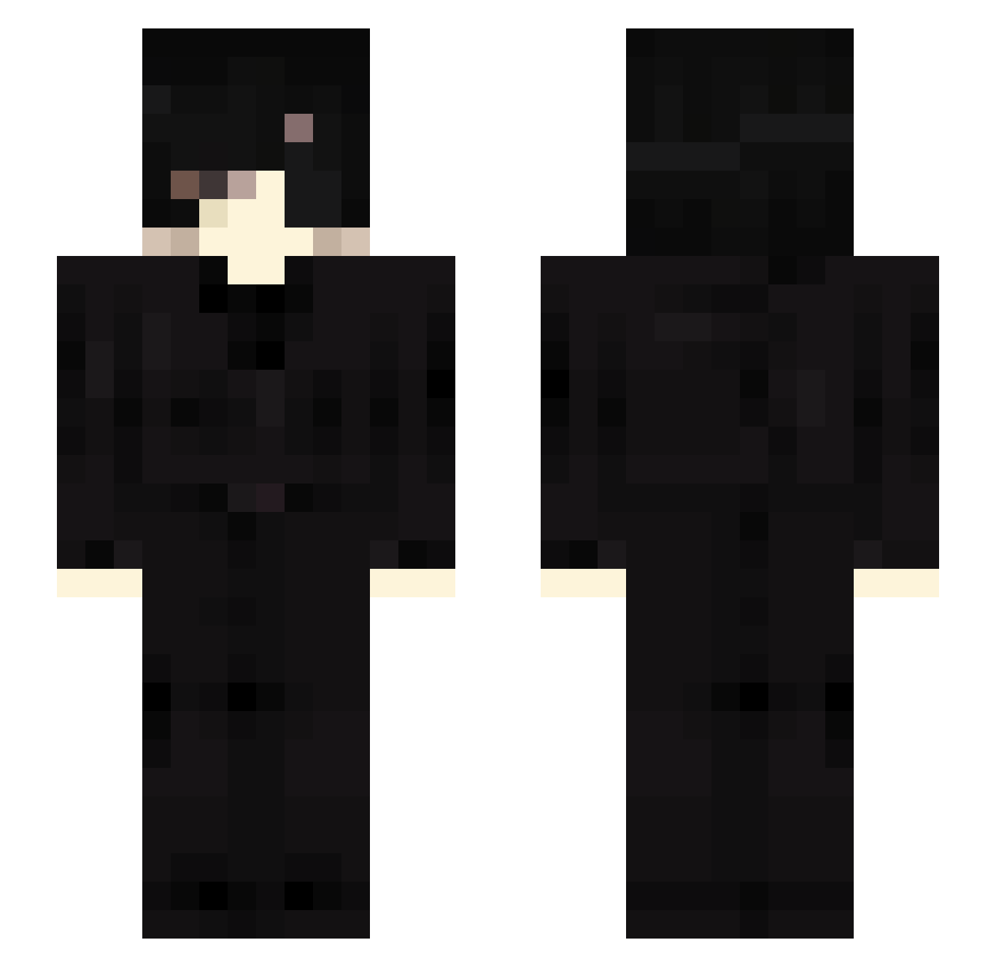TMotako_ Minecraft skin, front and back view