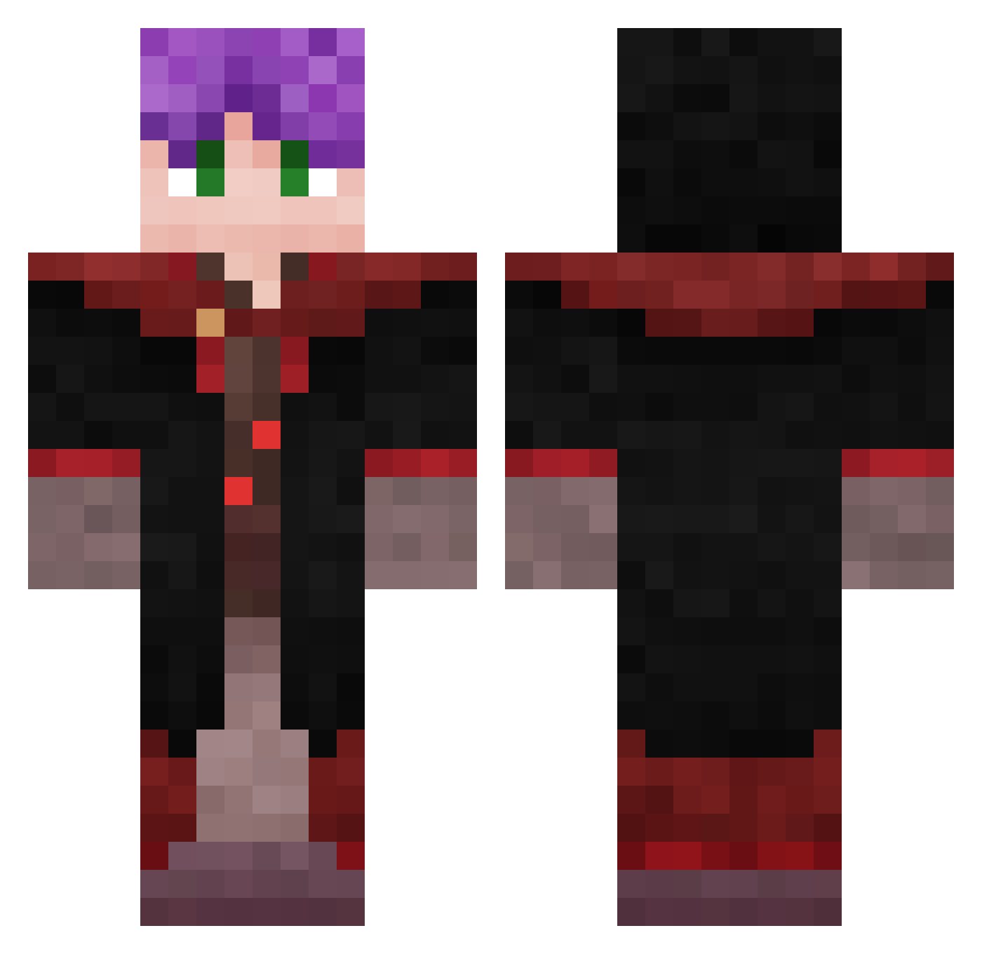 jason926999 Minecraft skin, front and back view
