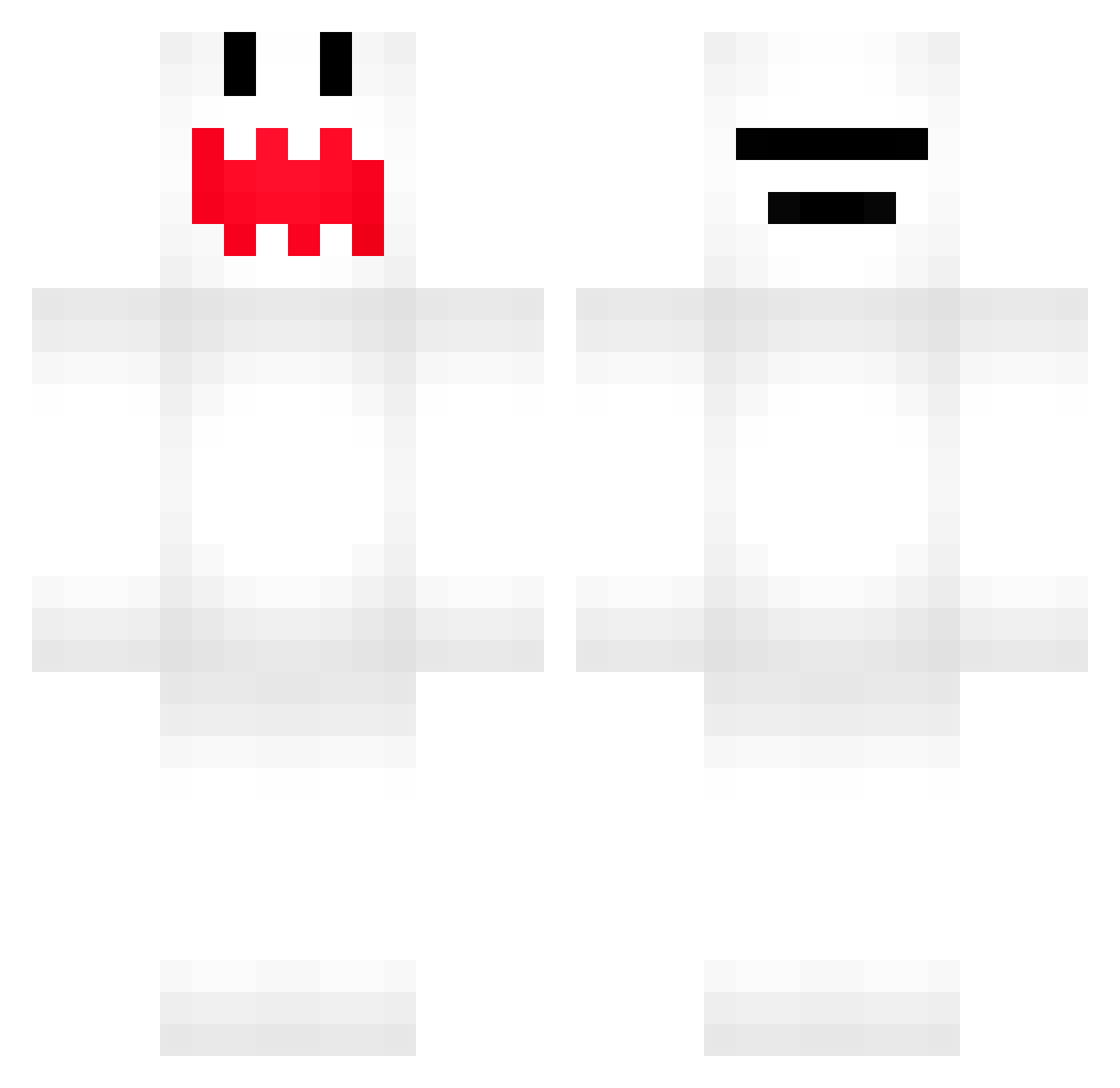 Daimen Minecraft skin, front and back view