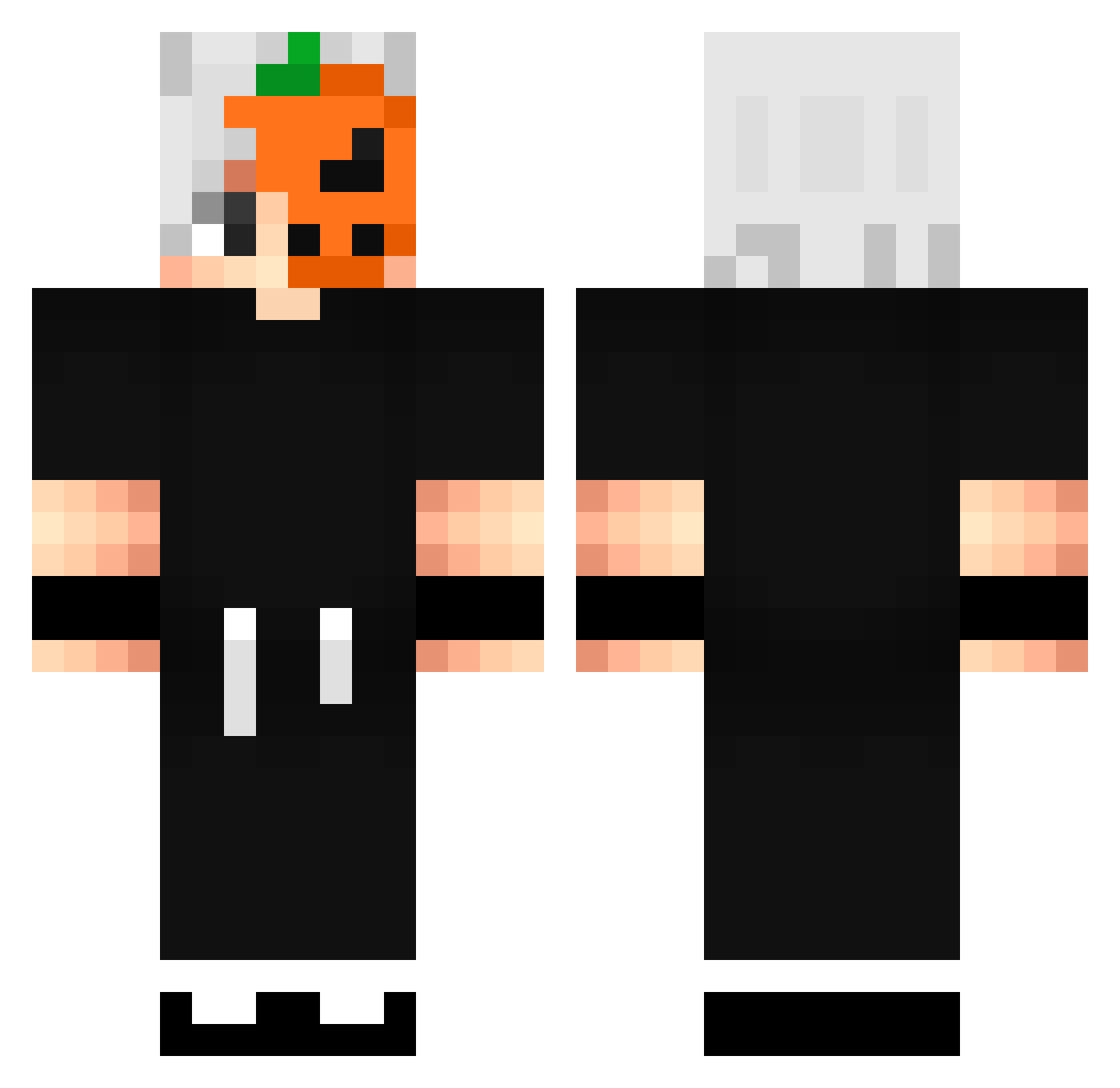 Nt_K Minecraft skin, front and back view