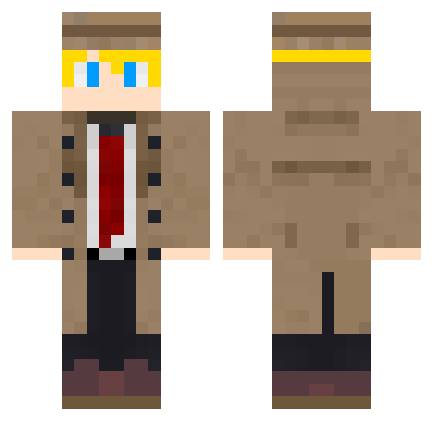 wjddn_ Minecraft skin, front and back view