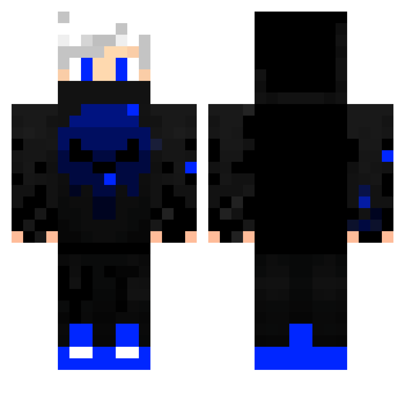 iNiggo Minecraft skin, front and back view