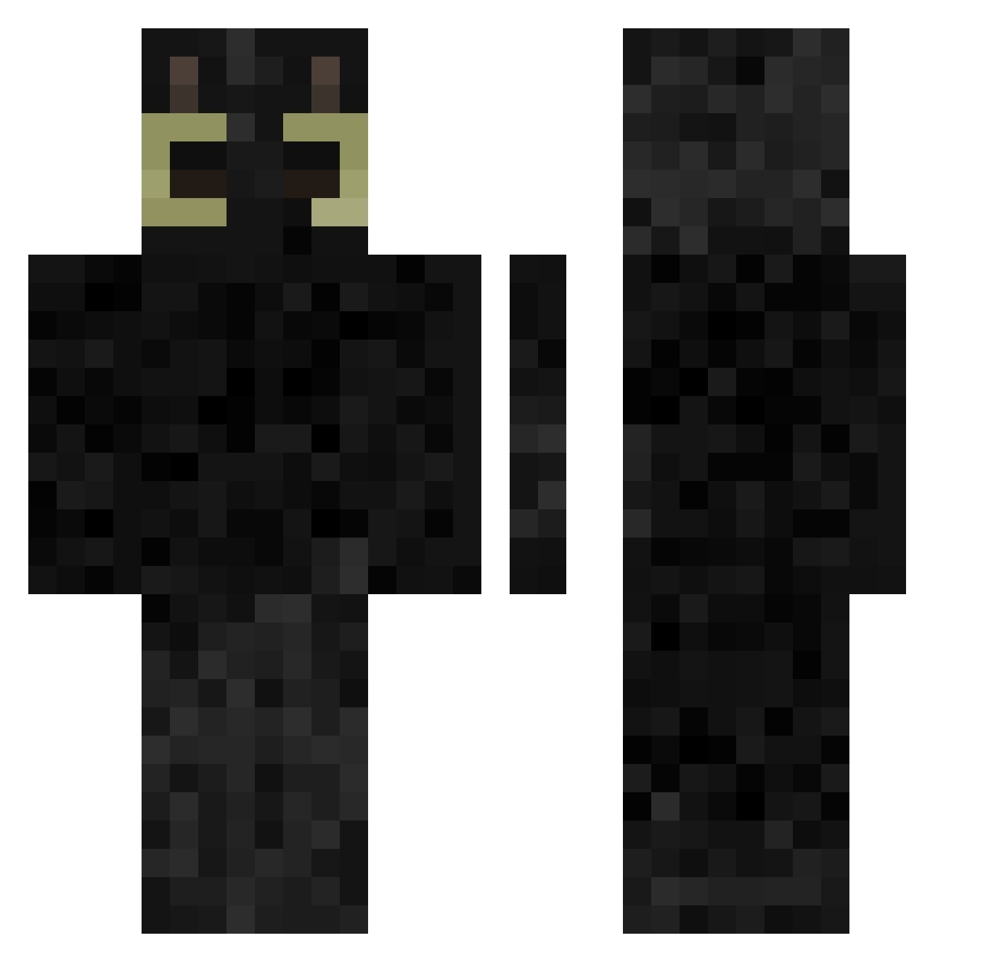 mini_games Minecraft skin, front and back view