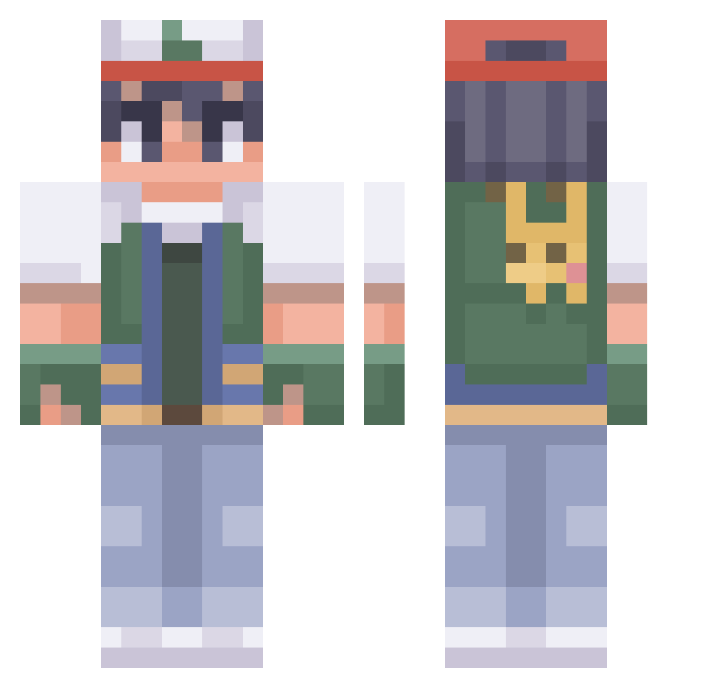 badpig1212 Minecraft skin, front and back view
