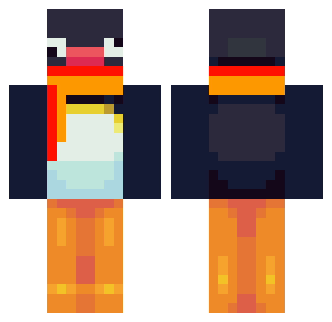 LocAoO_0 Minecraft skin, front and back view