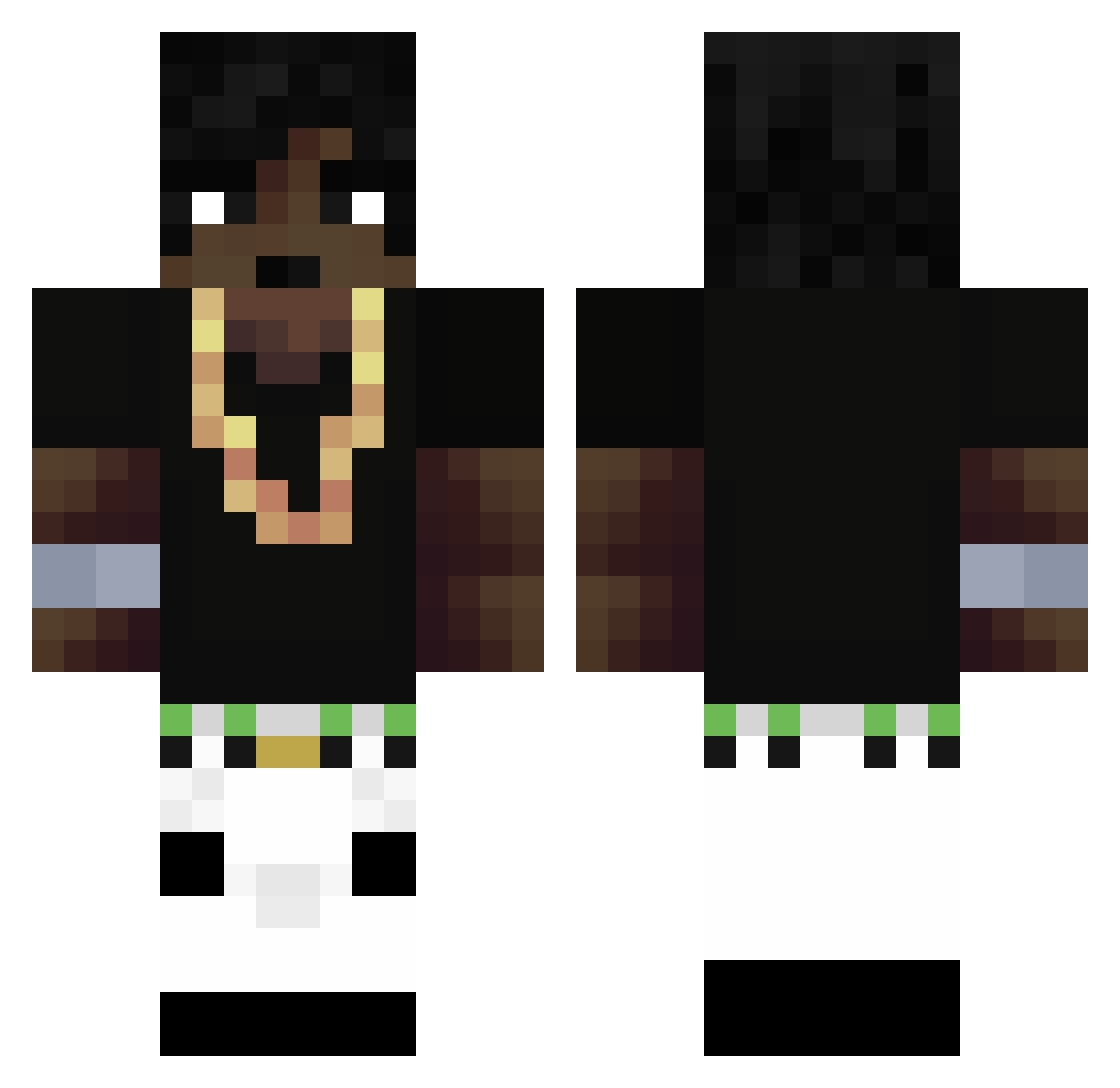chan_77 Minecraft skin, front and back view