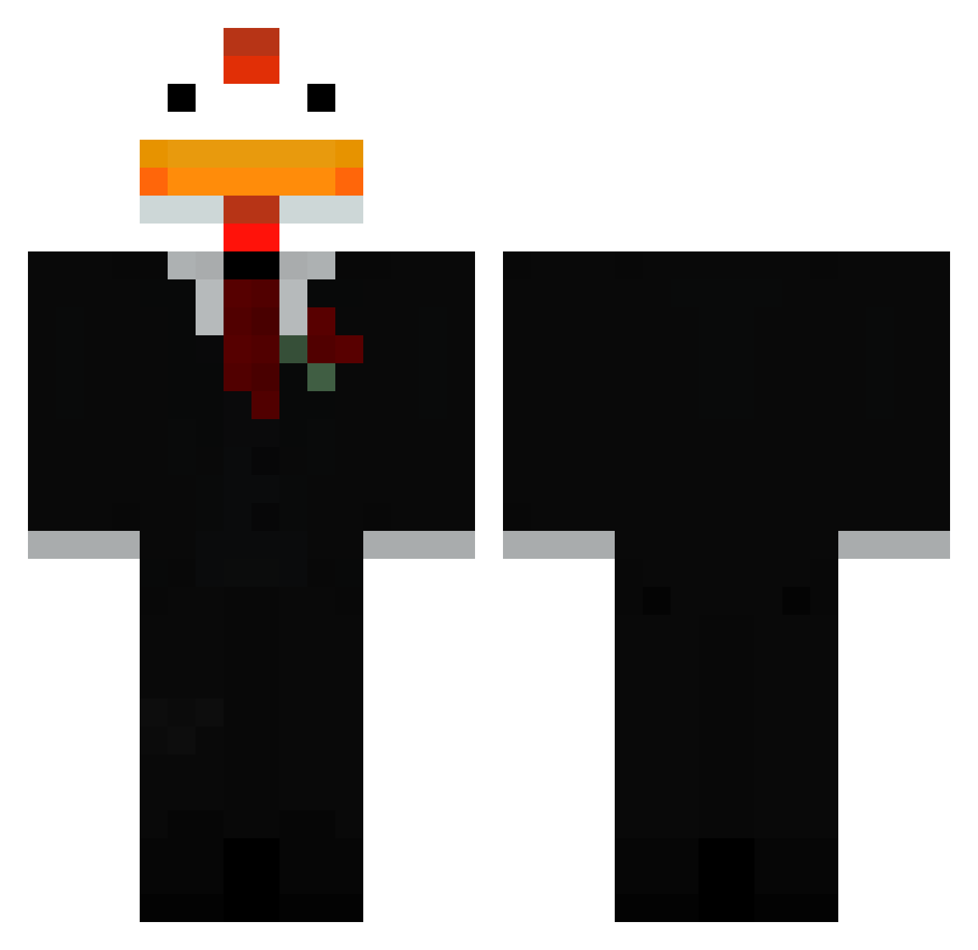 Pashifikkuu Minecraft skin, front and back view
