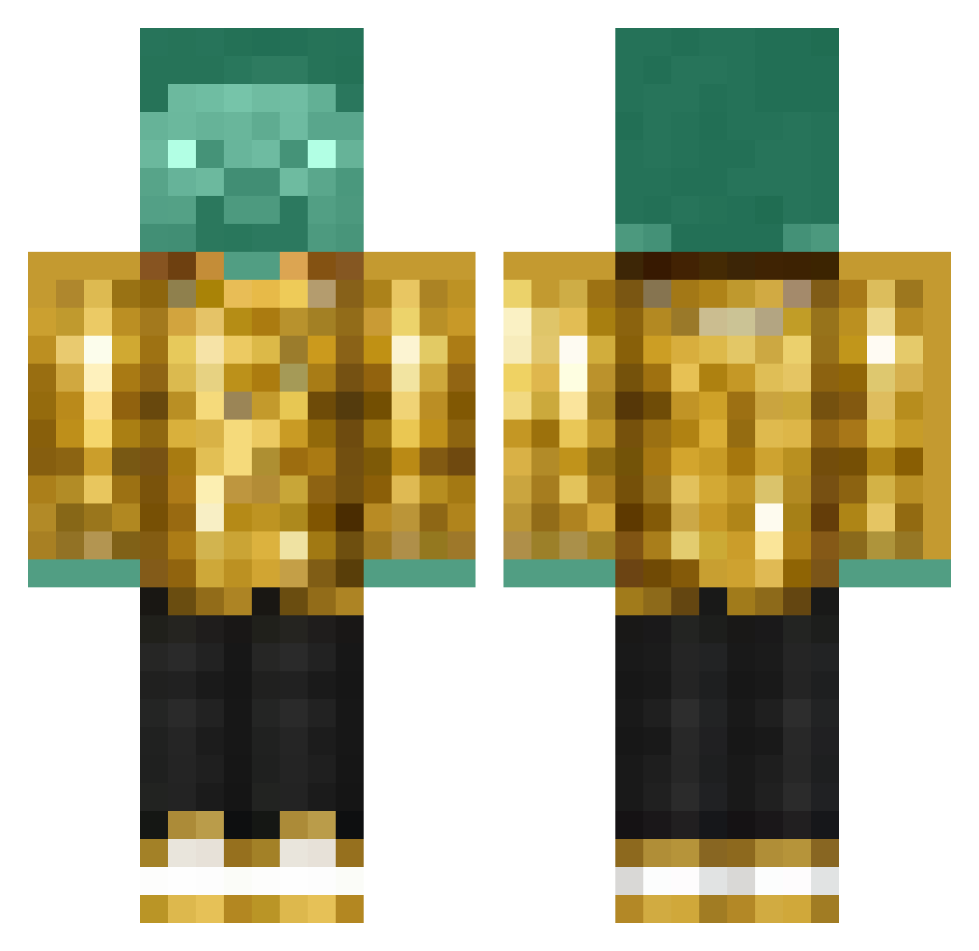 keisha69 Minecraft skin, front and back view