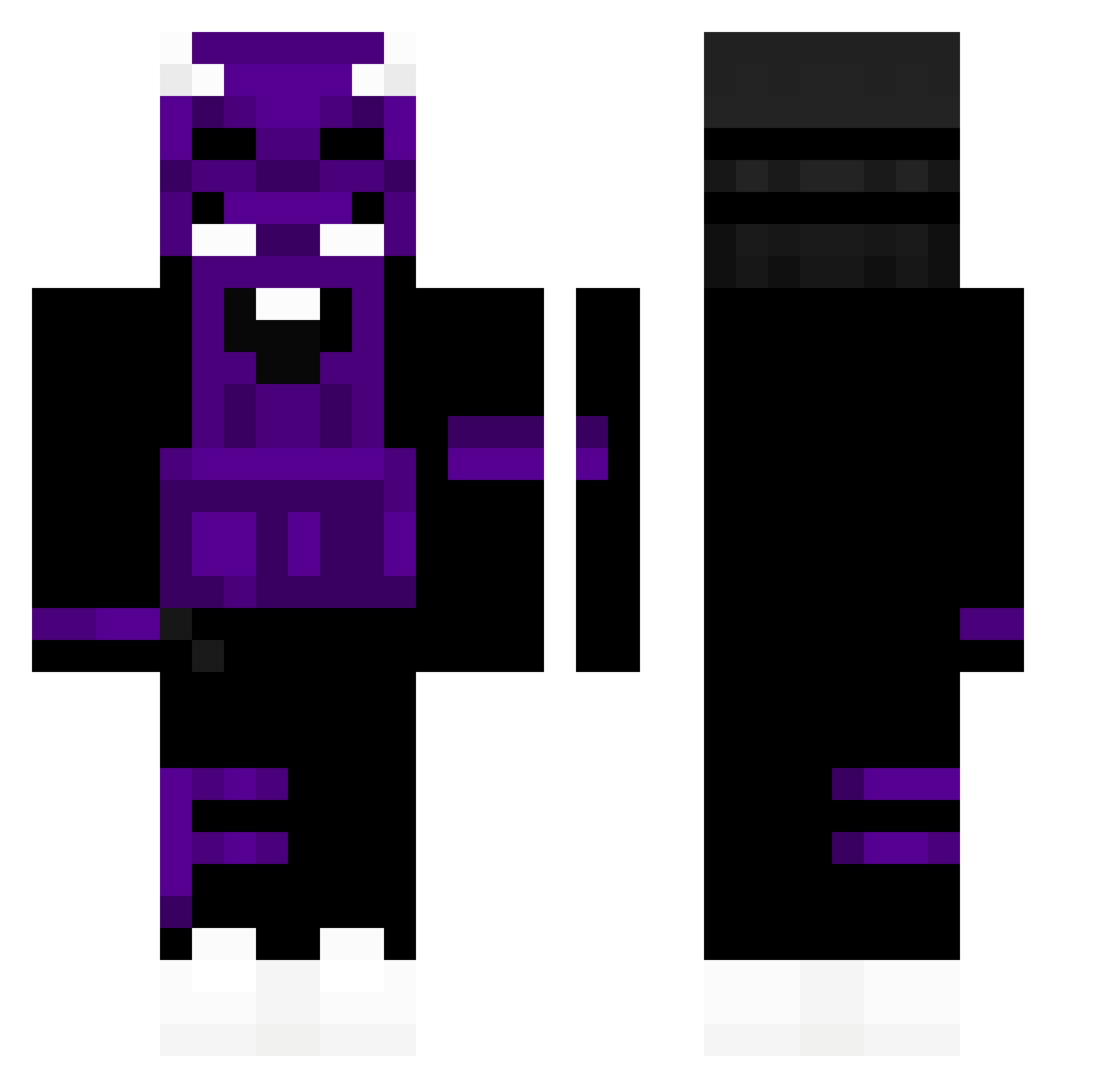 IskraHanemia Minecraft skin, front and back view