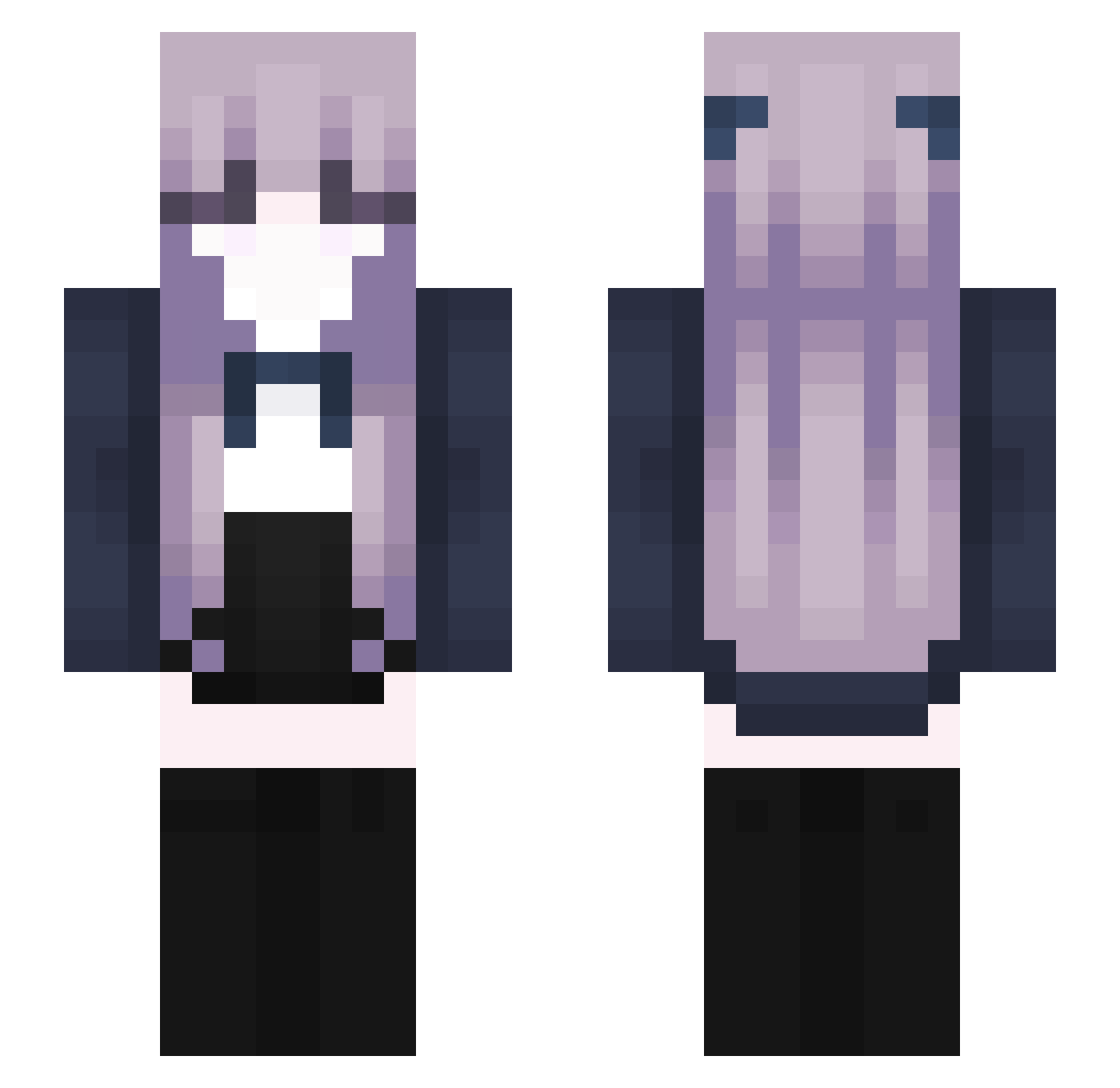 szaki82 Minecraft skin, front and back view