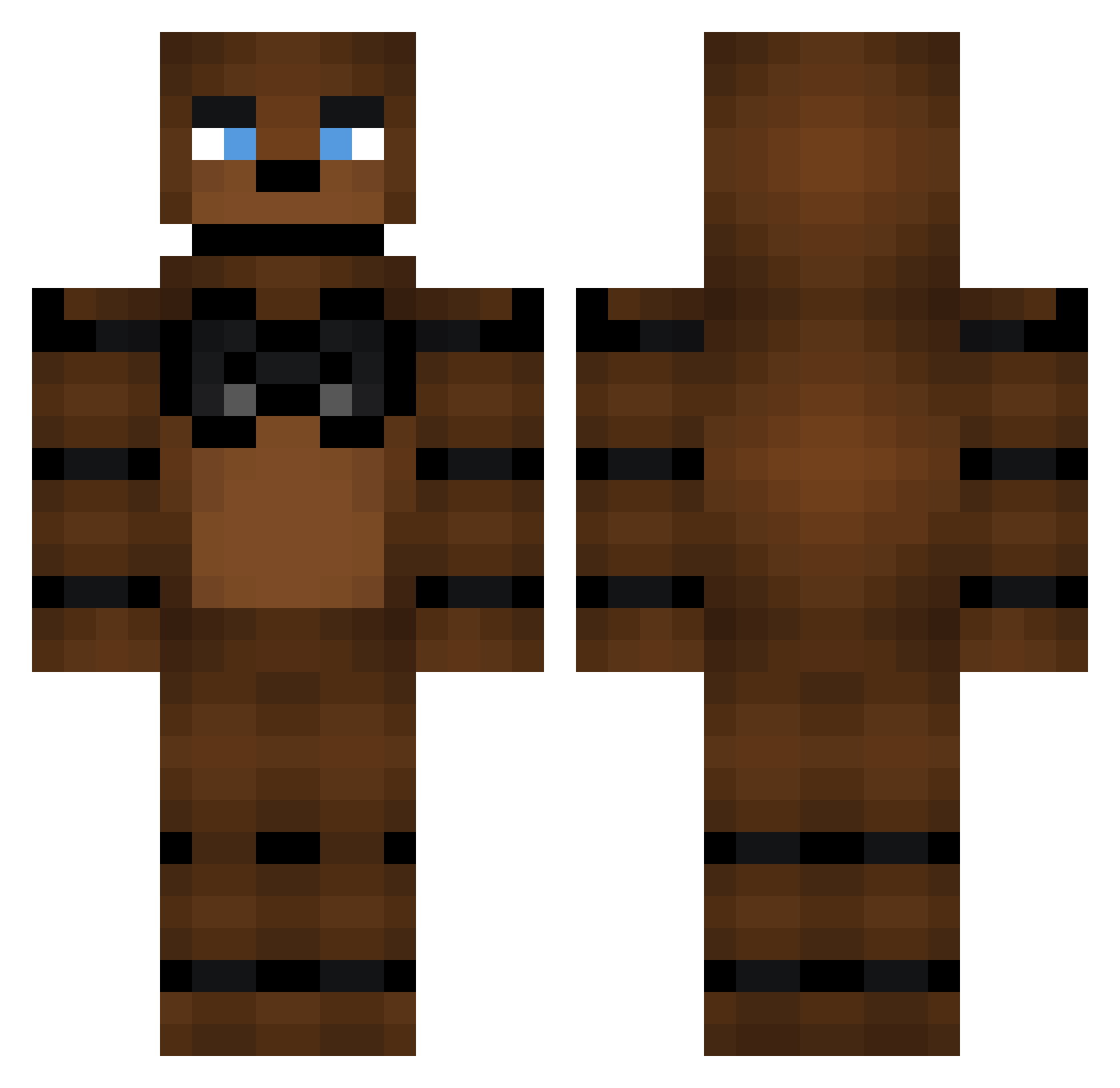 InsanelyLitt Minecraft skin, front and back view