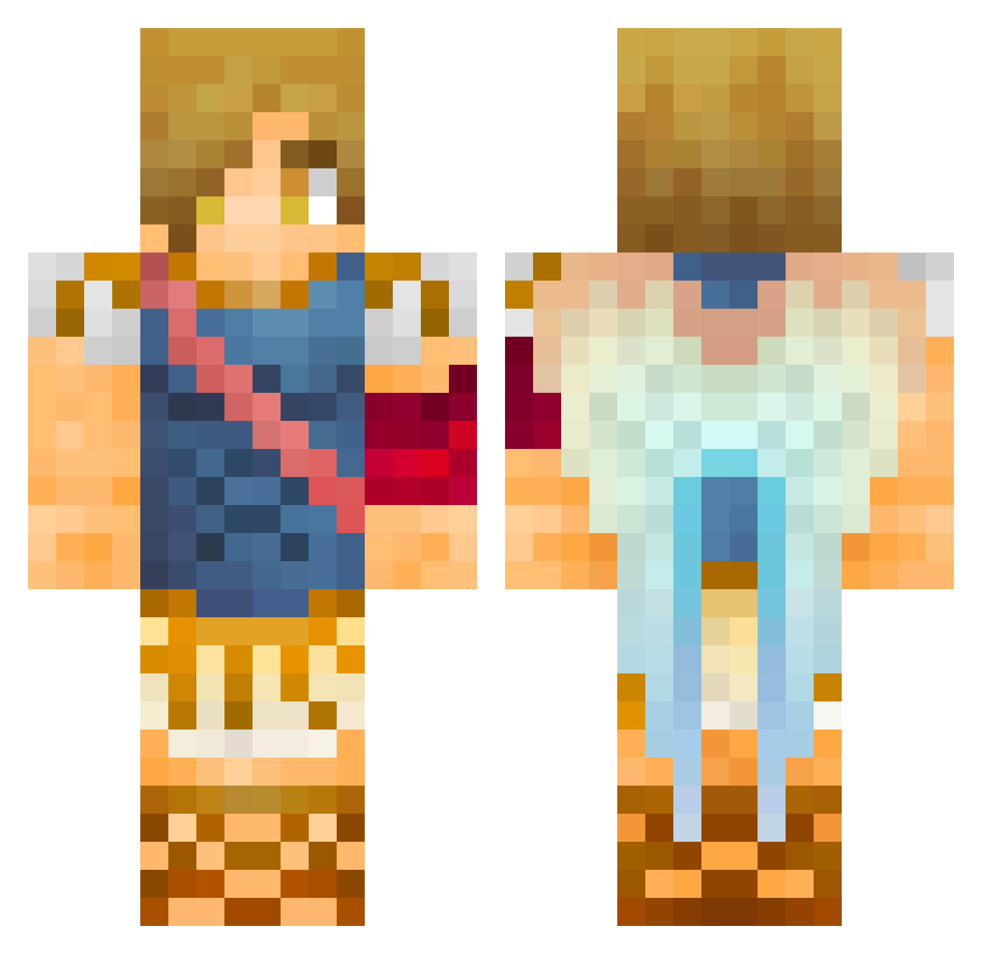 killerpro867 Minecraft skin, front and back view