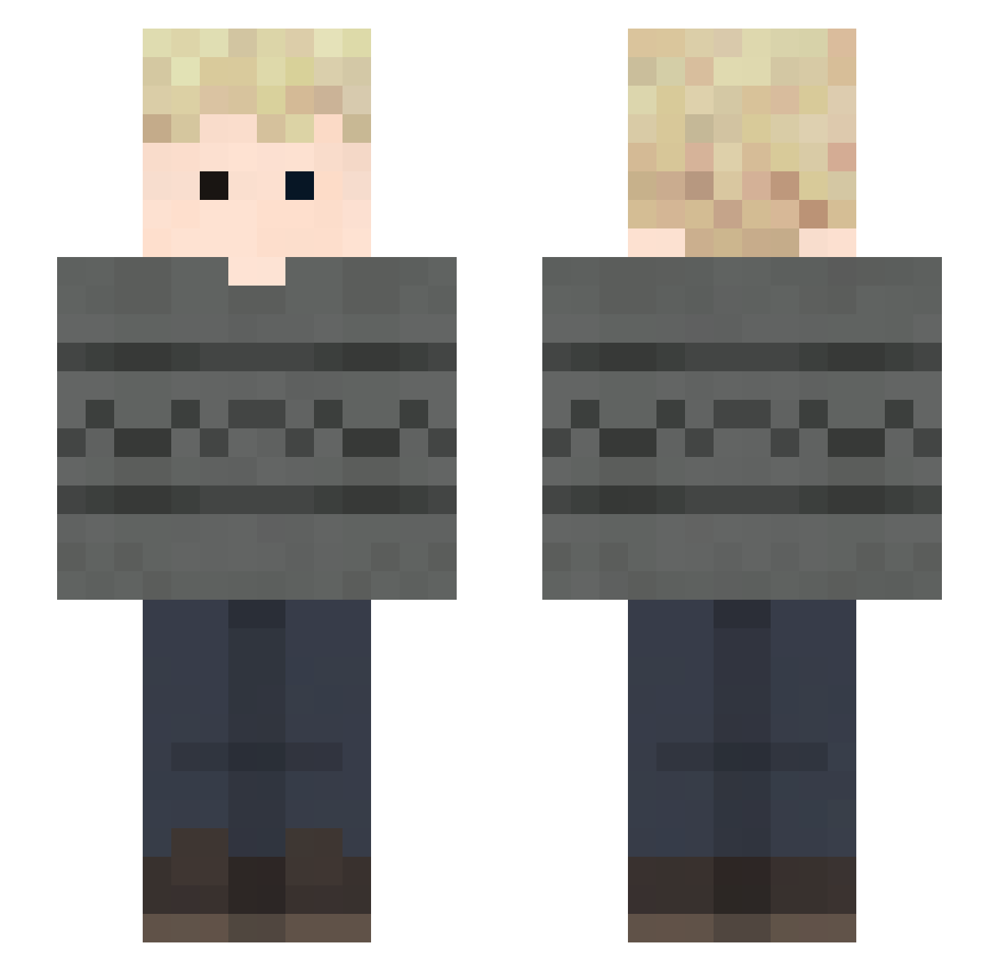 ohRickyy Minecraft skin, front and back view