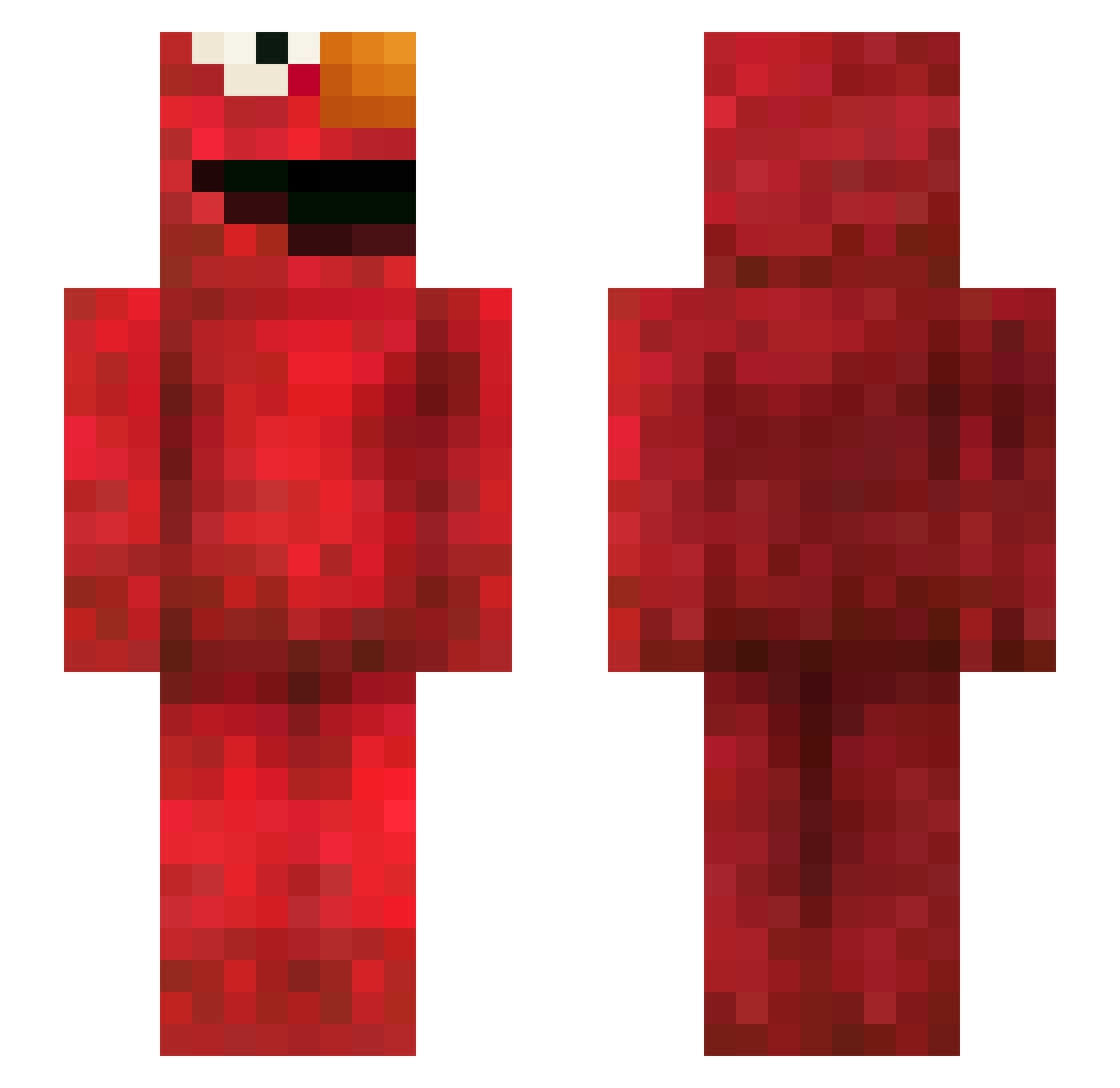 LiL_Retix Minecraft skin, front and back view