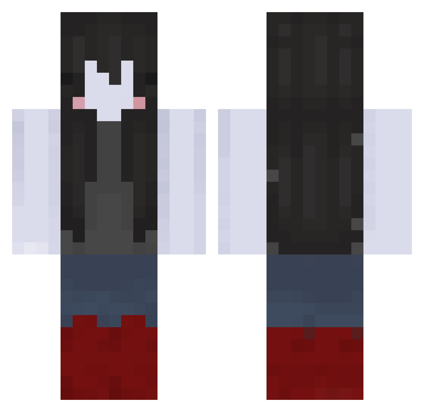 Mondeck_ Minecraft skin, front and back view