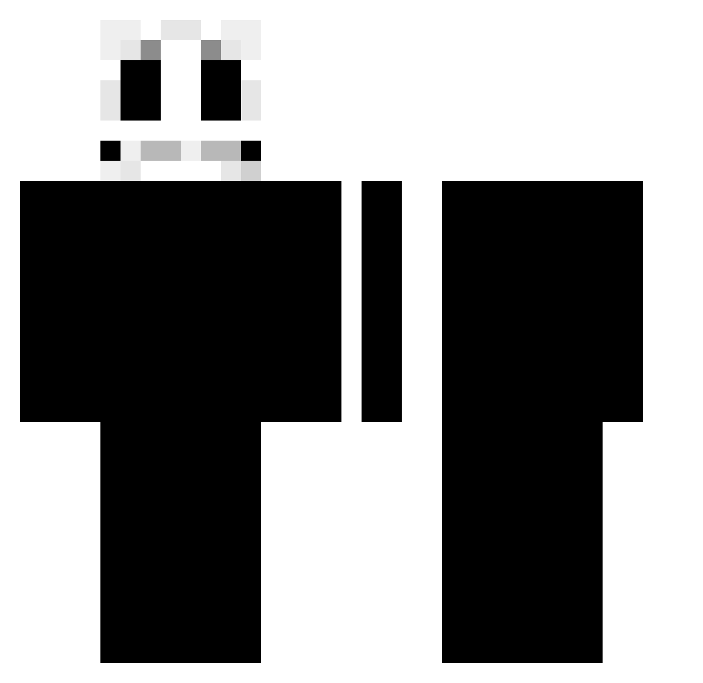 TechTalos Minecraft skin, front and back view