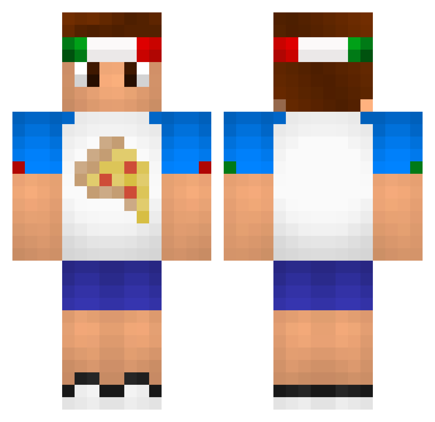 RondoCorTec9 Minecraft skin, front and back view