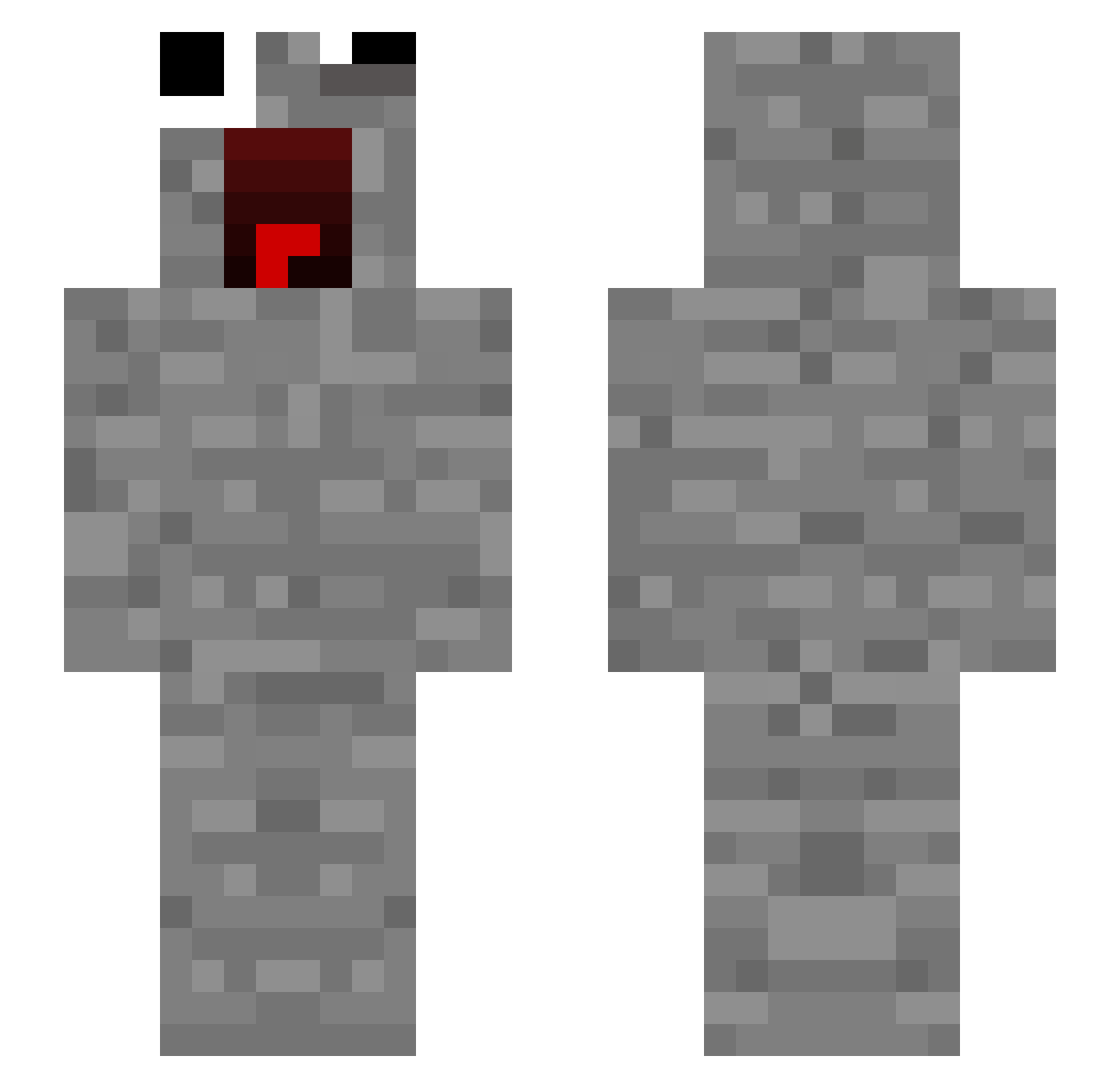 Sahnchobani Minecraft skin, front and back view