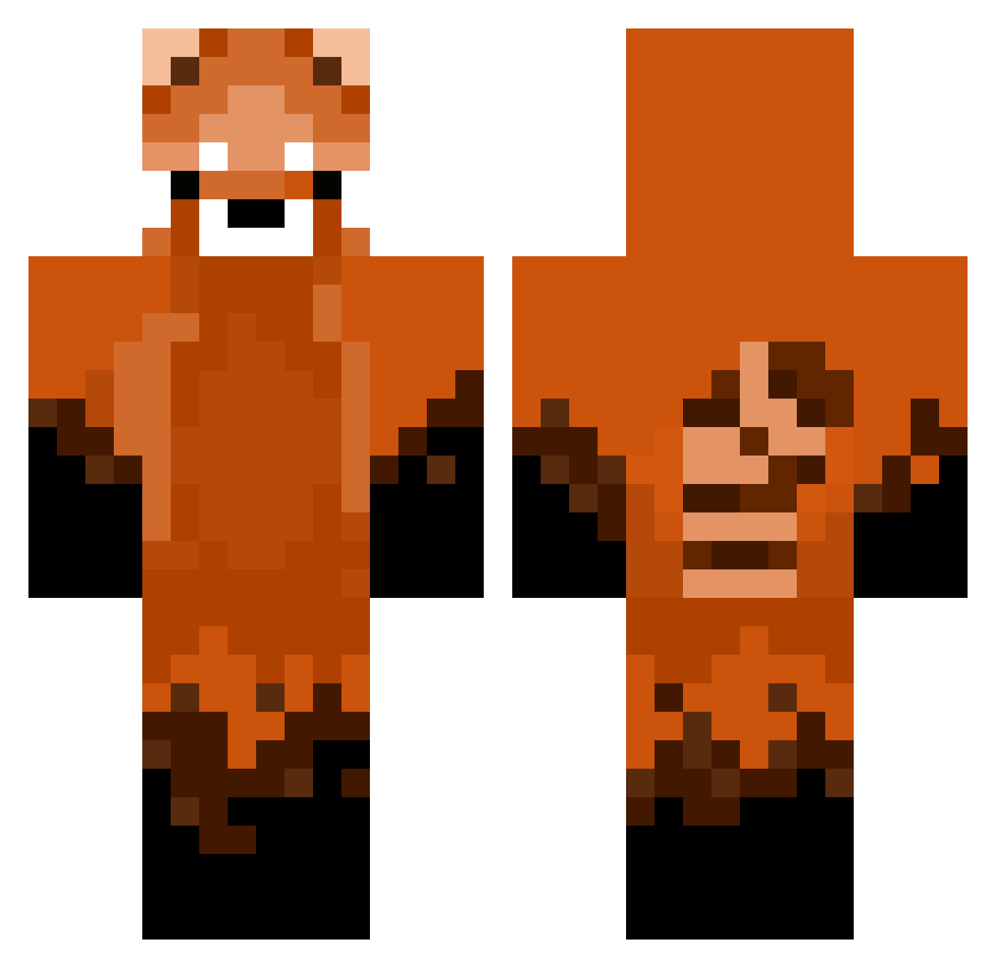dairyumilkk Minecraft skin, front and back view