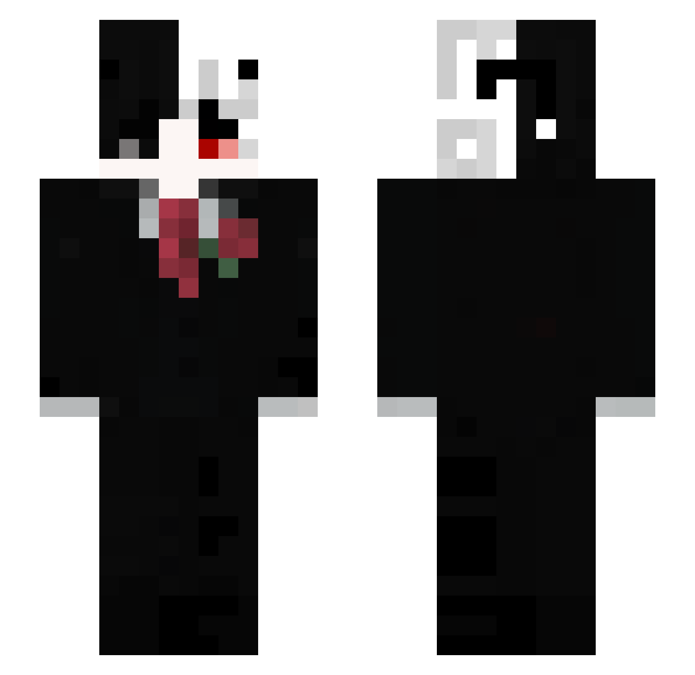 COM_GoYss Minecraft skin, front and back view