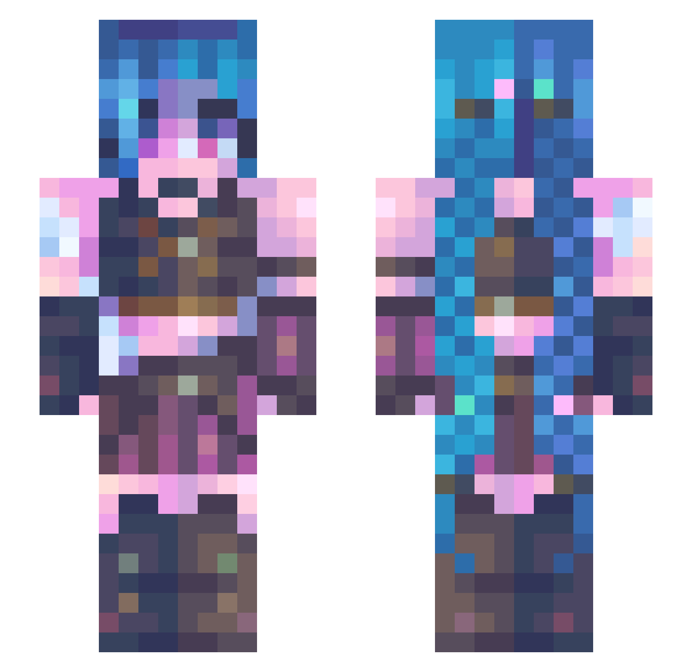_Feru__ Minecraft skin, front and back view