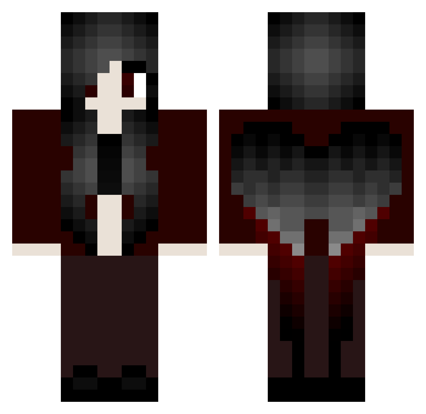Centrum Minecraft skin, front and back view