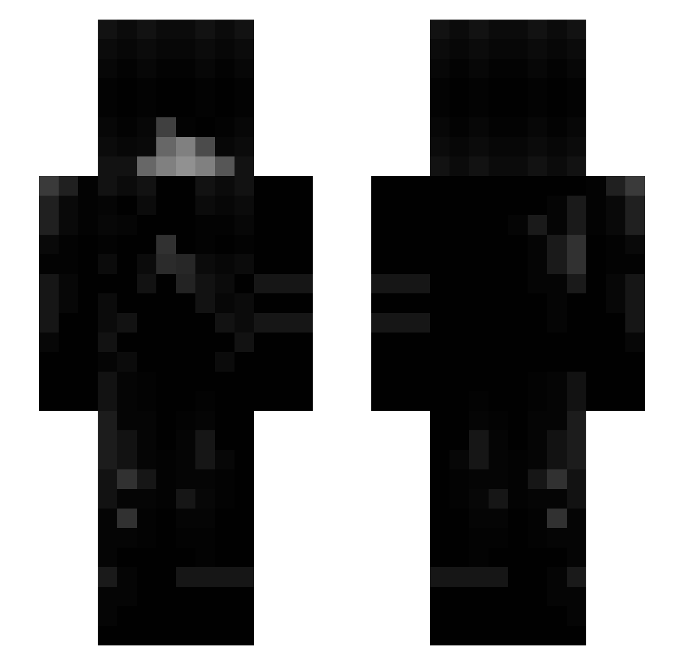 vntxthegoat Minecraft skin, front and back view