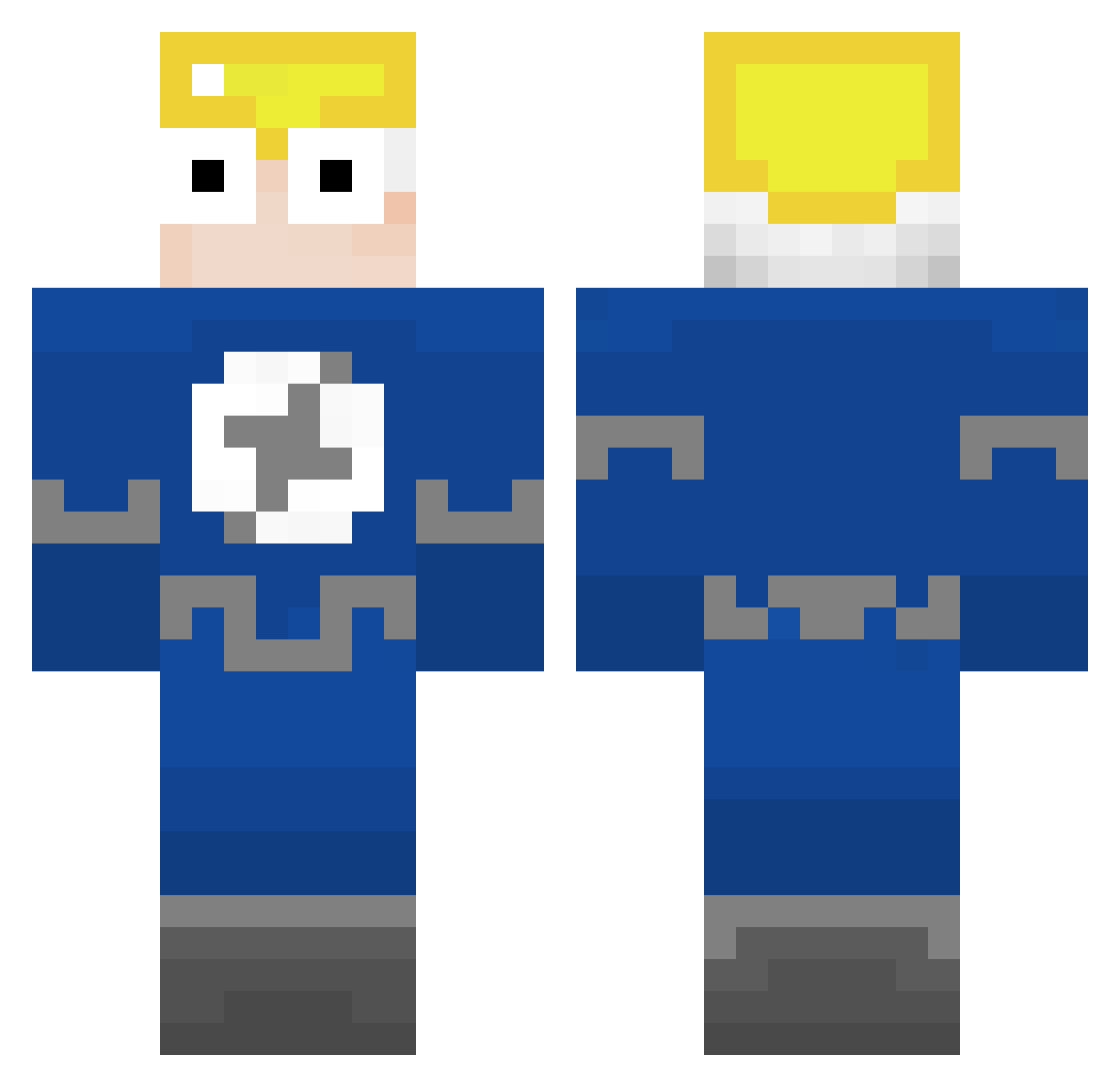 Ninja_YT_Games Minecraft skin, front and back view