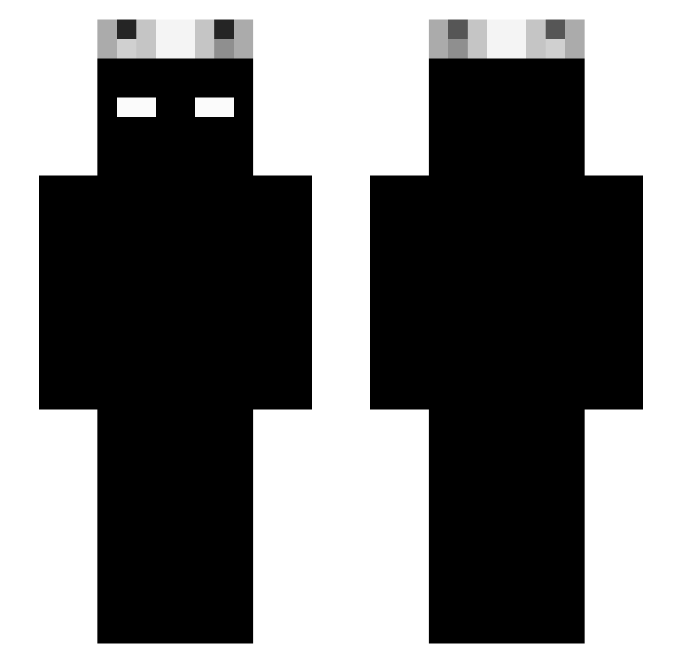 Wayzeeee Minecraft skin, front and back view