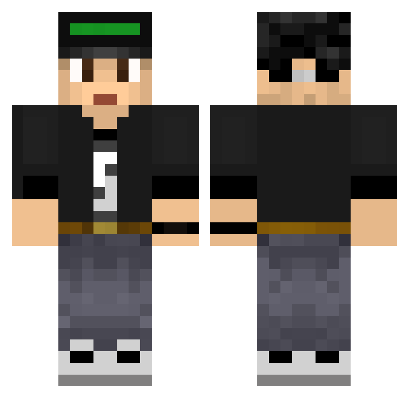 RikCraft1 Minecraft skin, front and back view