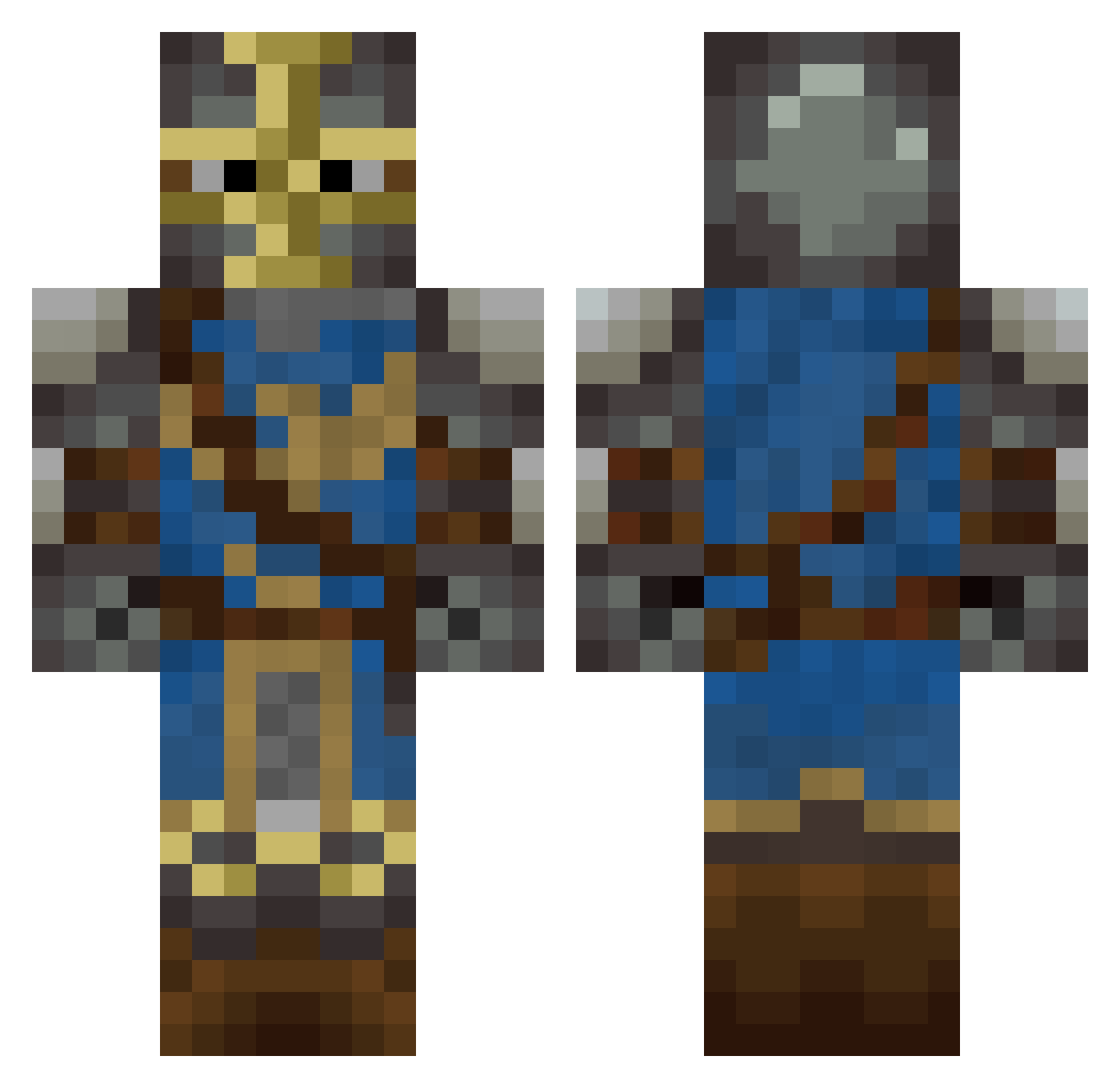jama0206 Minecraft skin, front and back view