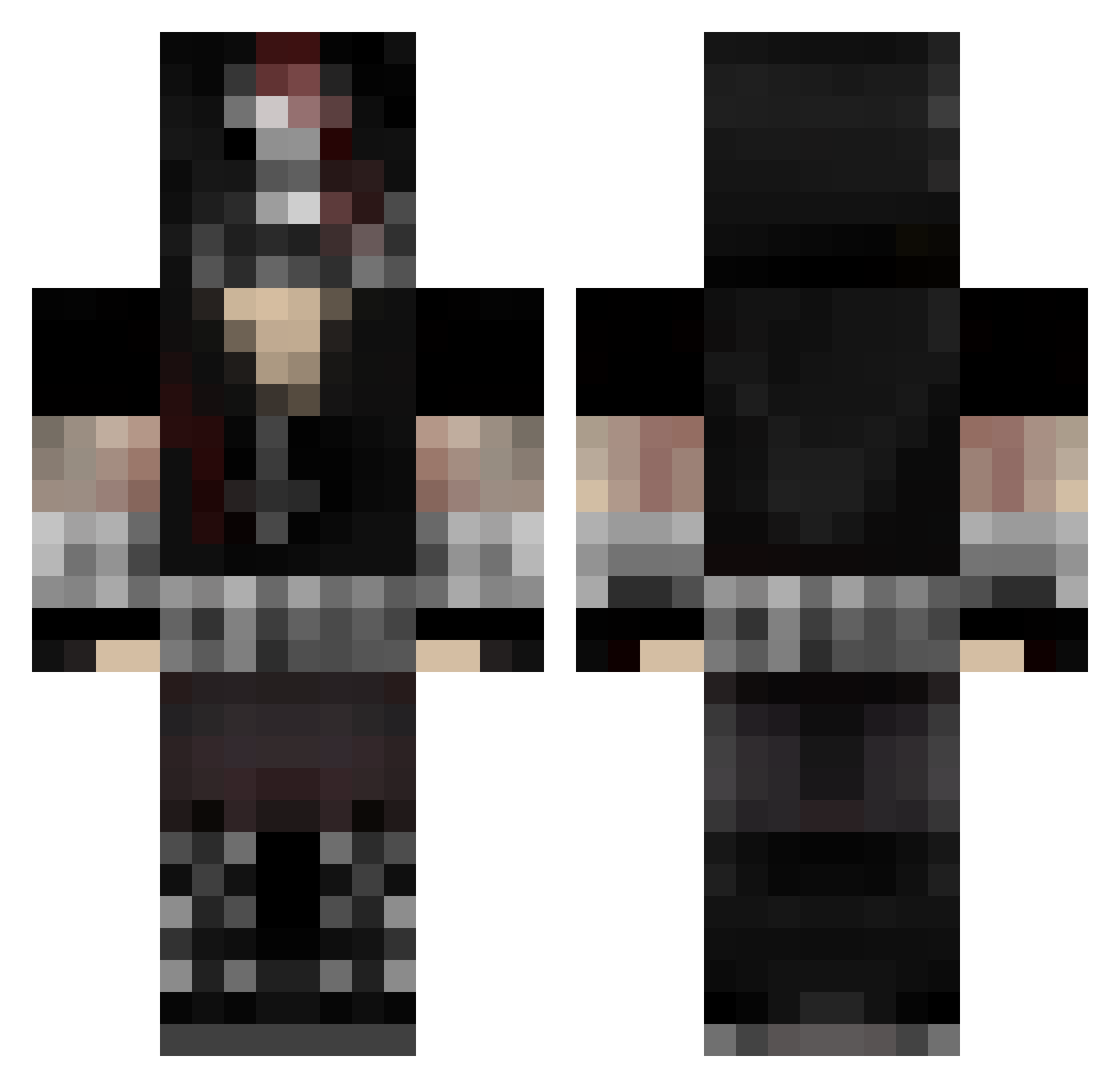 TaxemicRobin310 Minecraft skin, front and back view