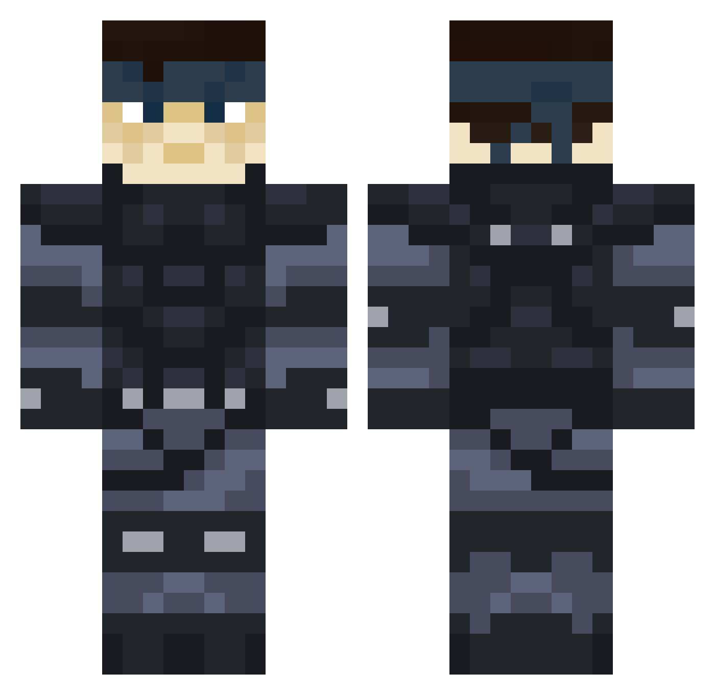 El_Mollywhopper Minecraft skin, front and back view