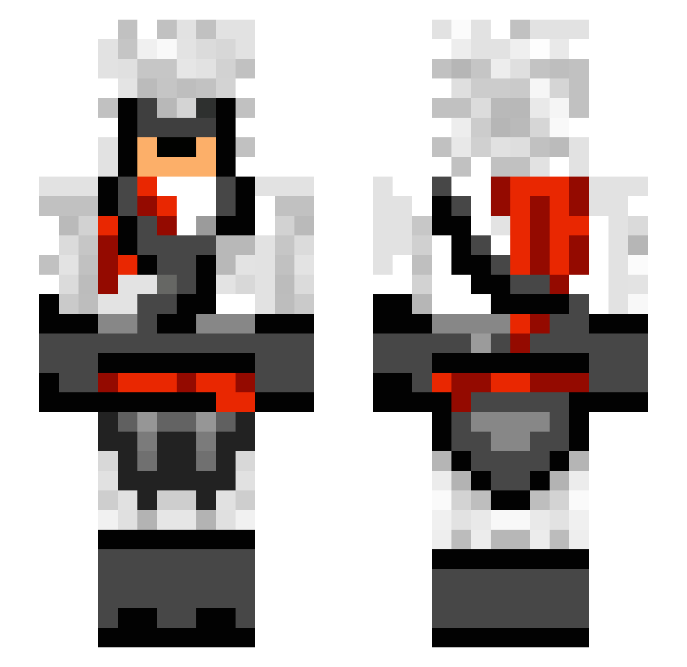 HeadHunterS Minecraft skin, front and back view