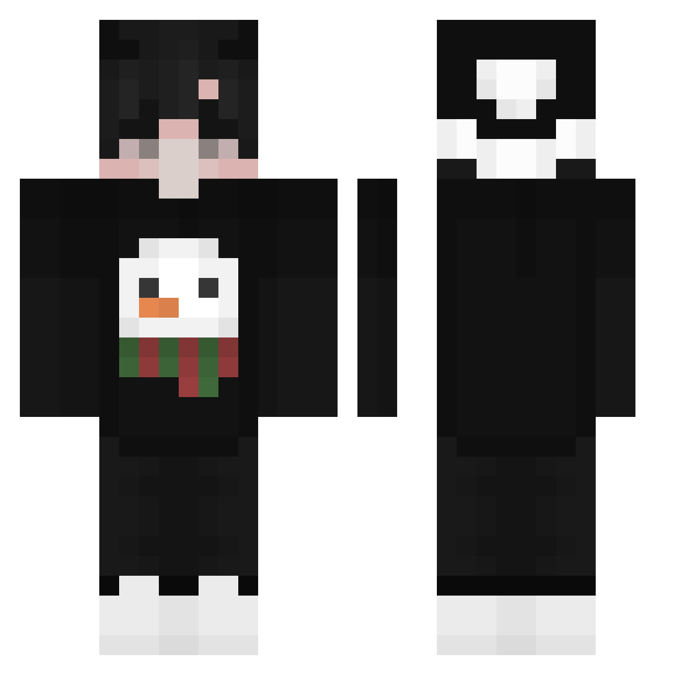 Legends_X Minecraft skin, front and back view