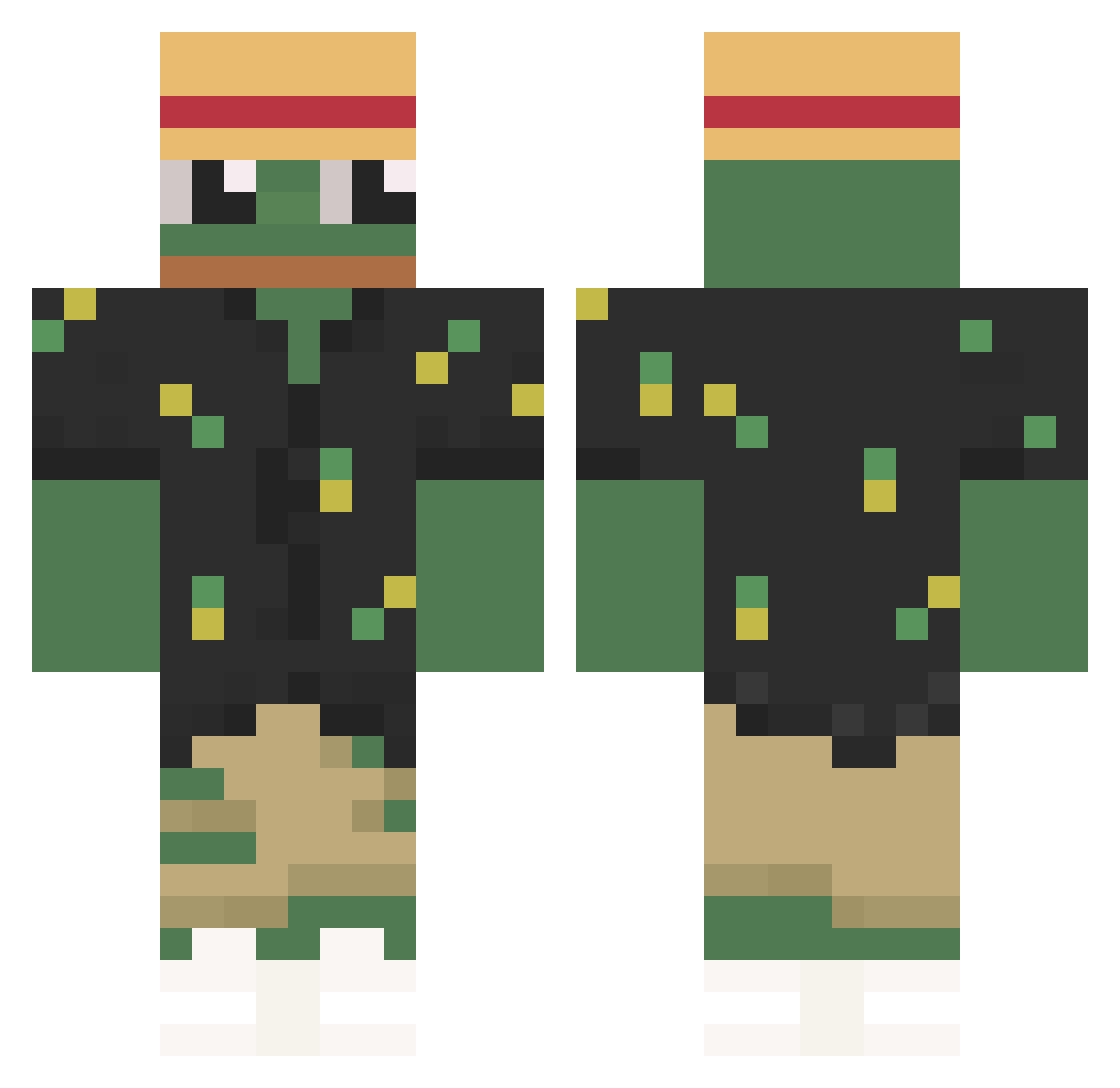SubliminalMind Minecraft skin, front and back view