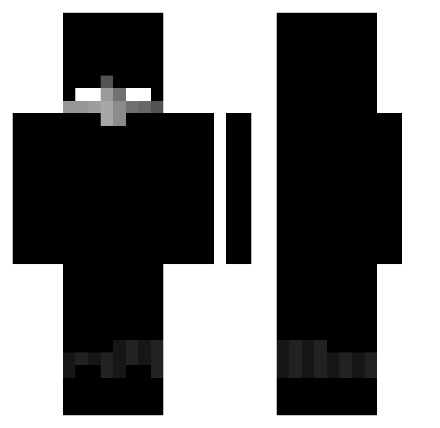 scyzorek1337 Minecraft skin, front and back view