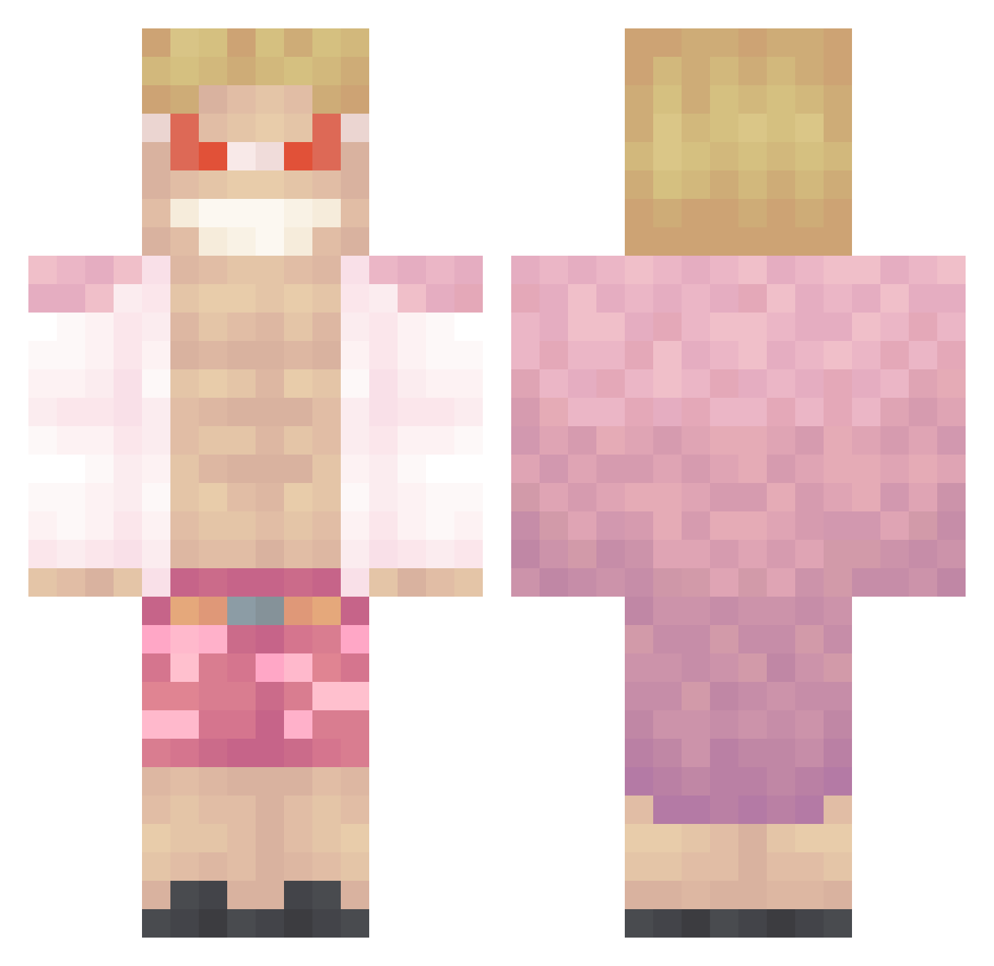 Maggus42O Minecraft skin, front and back view