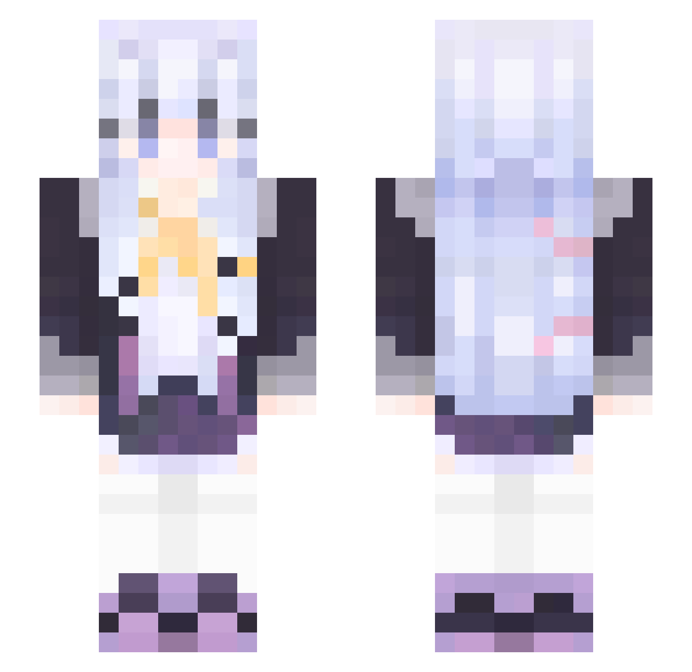 Mahero_ht Minecraft skin, front and back view