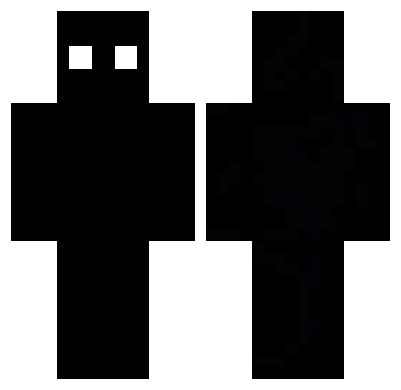 Incensing Minecraft skin, front and back view