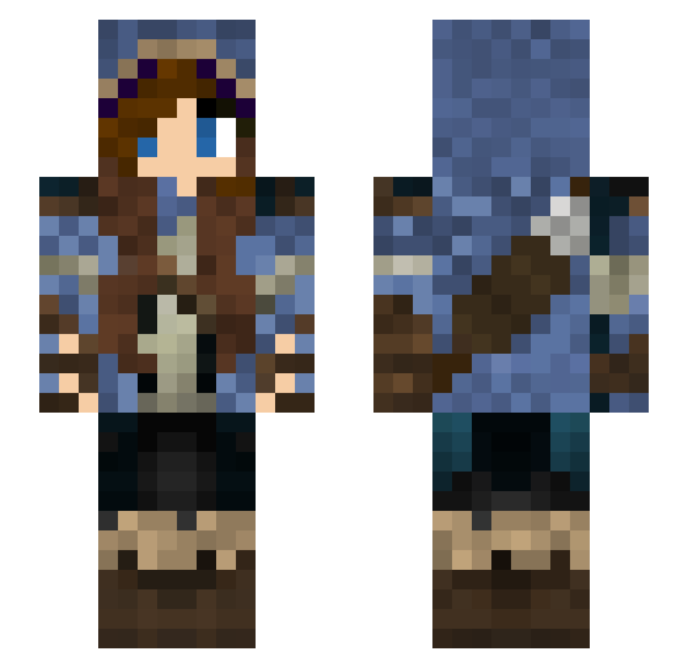 yalikejazz2110 Minecraft skin, front and back view