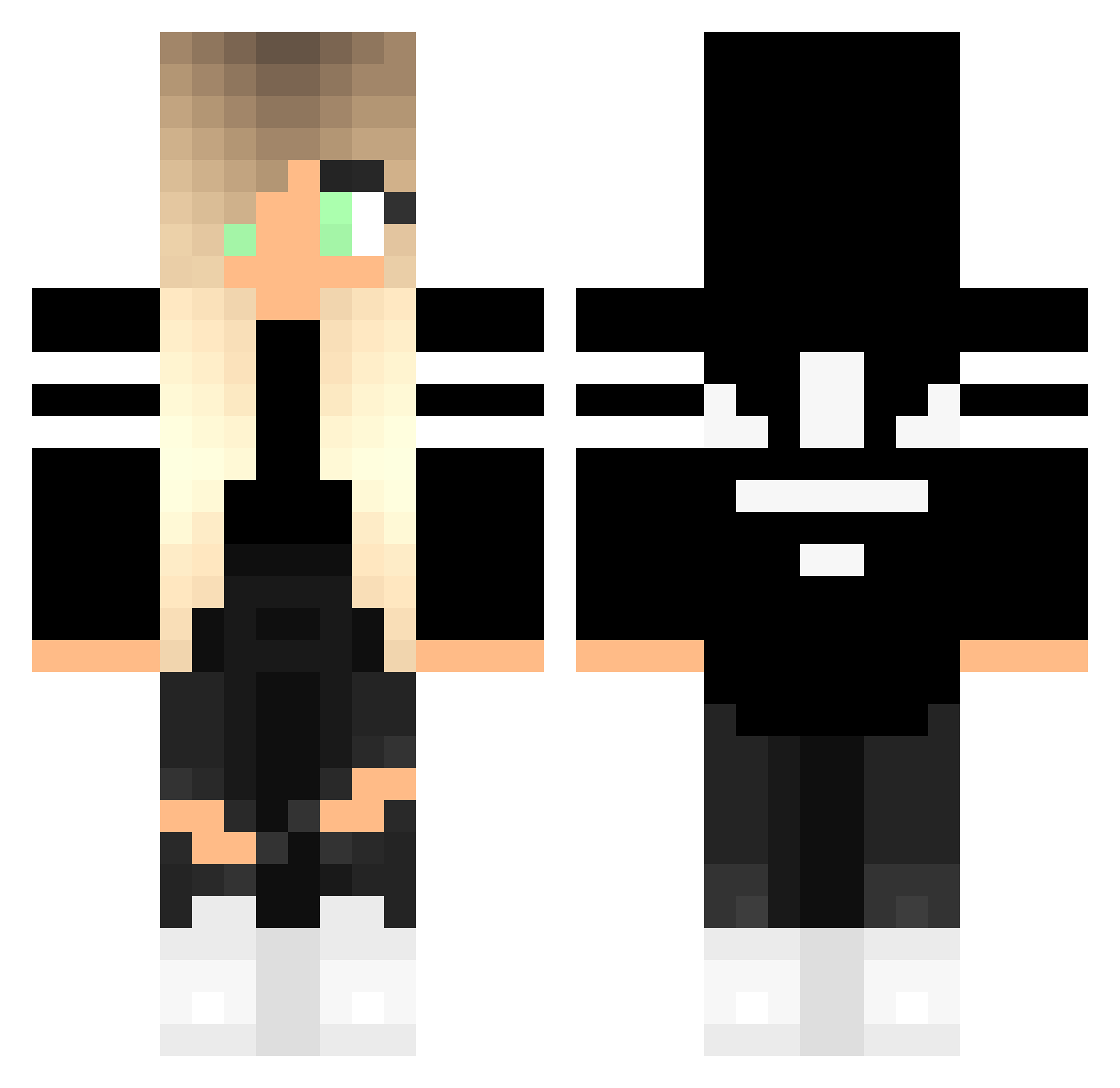 pokepig23 Minecraft skin, front and back view