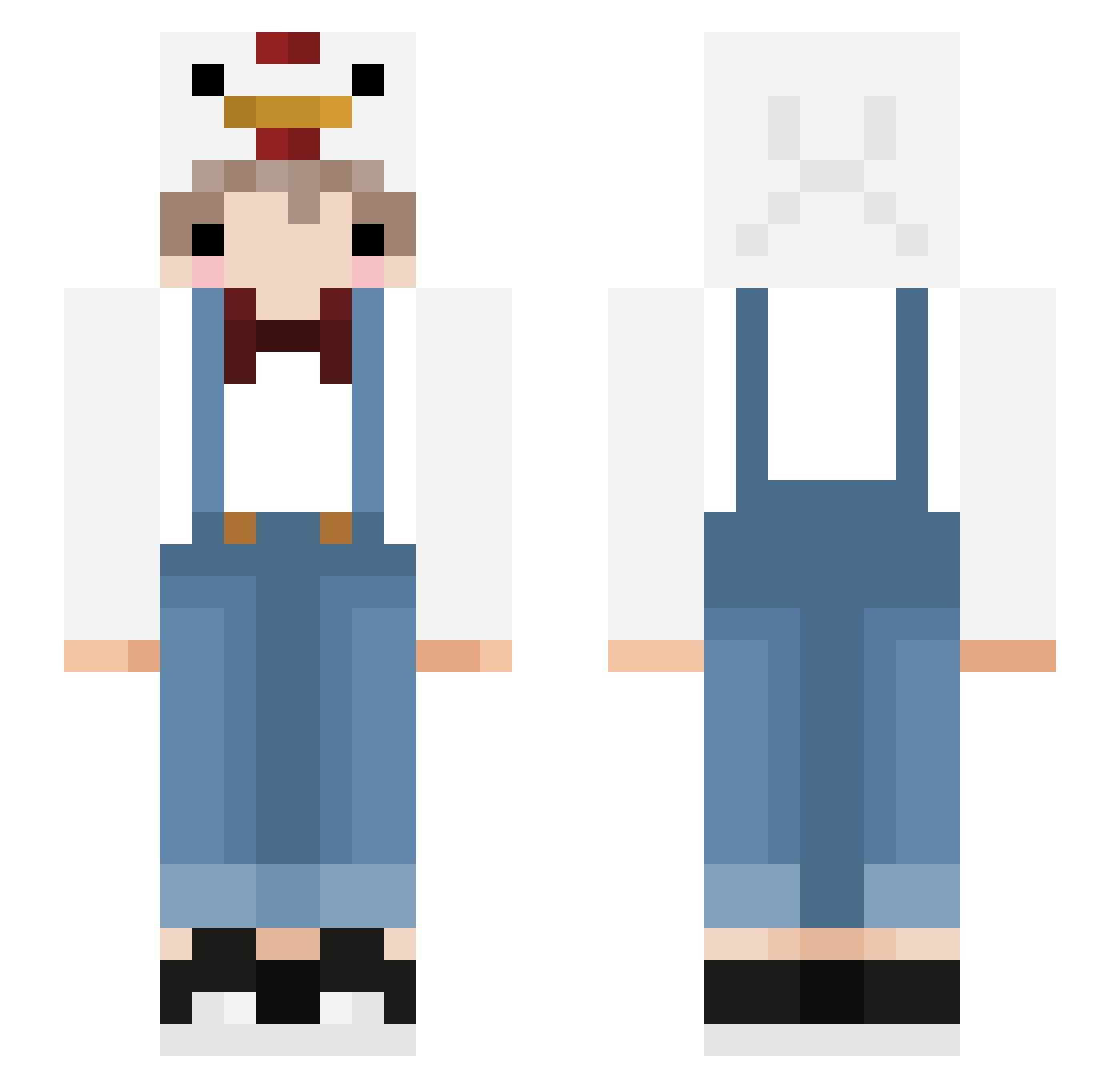 dps52027 Minecraft skin, front and back view